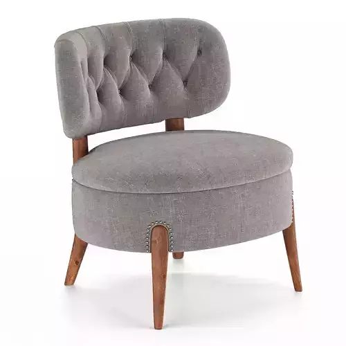 Pair Of Otto Schulz Lounge Chairs Low-poly 3D model