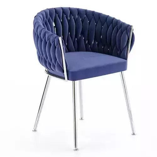 ROMA LUX VELVET DINING CHAIR Low-poly 3D model