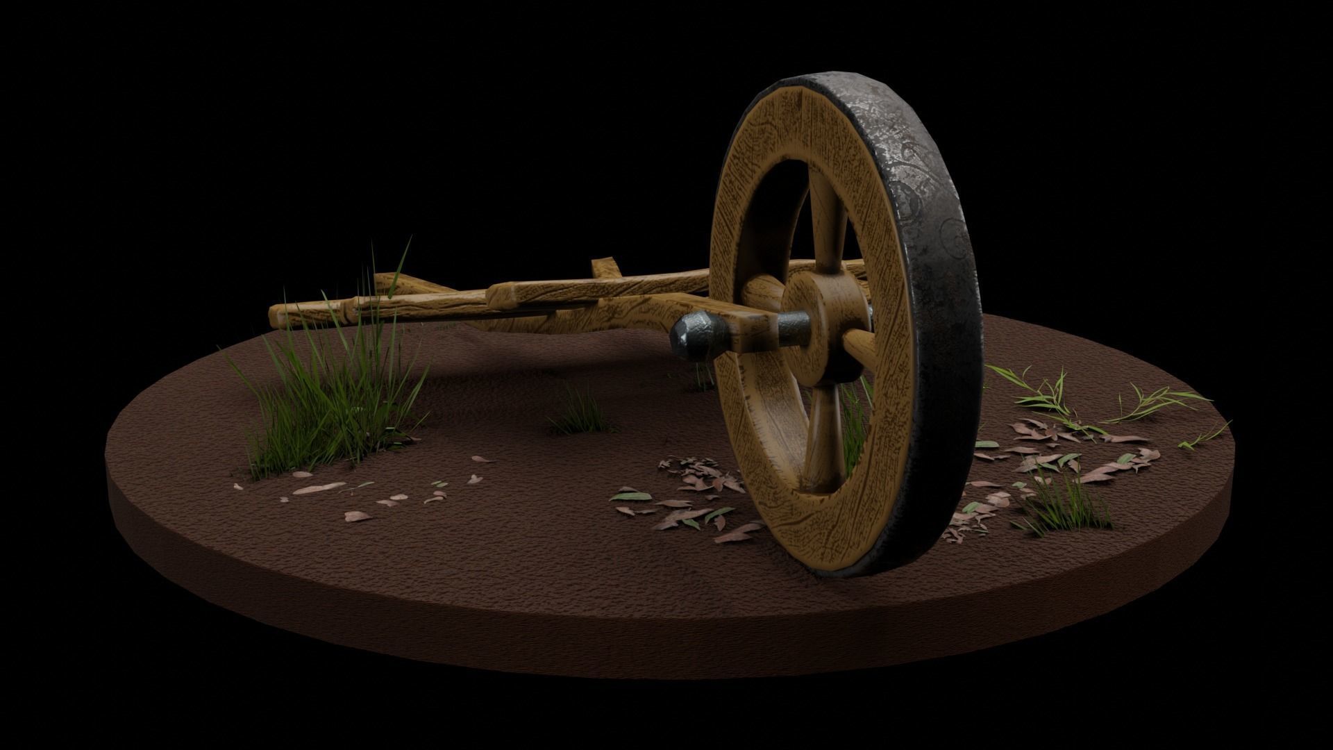 Medieval Cart 3D Model  3D model_2