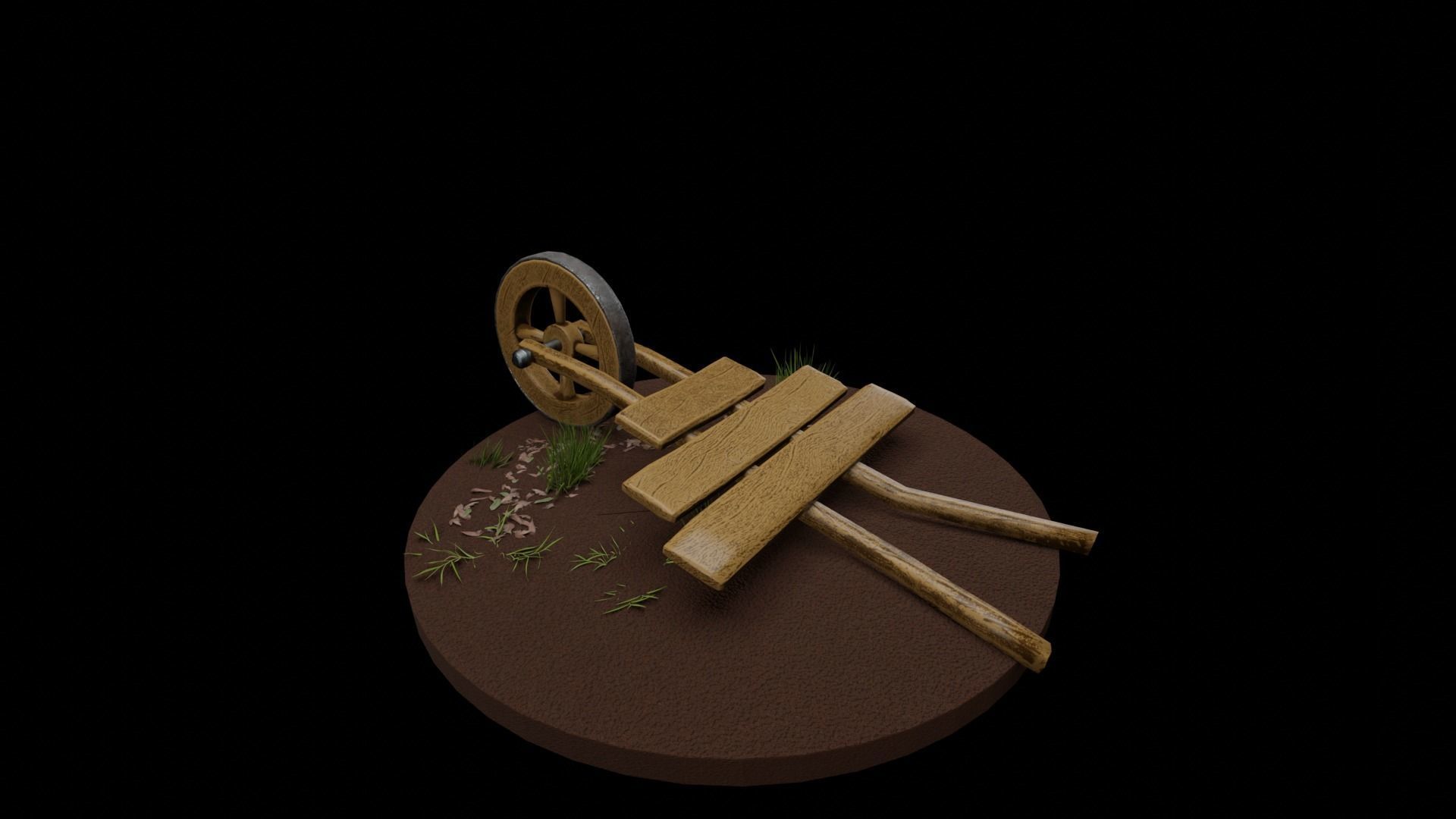 Medieval Cart 3D Model  3D model_1