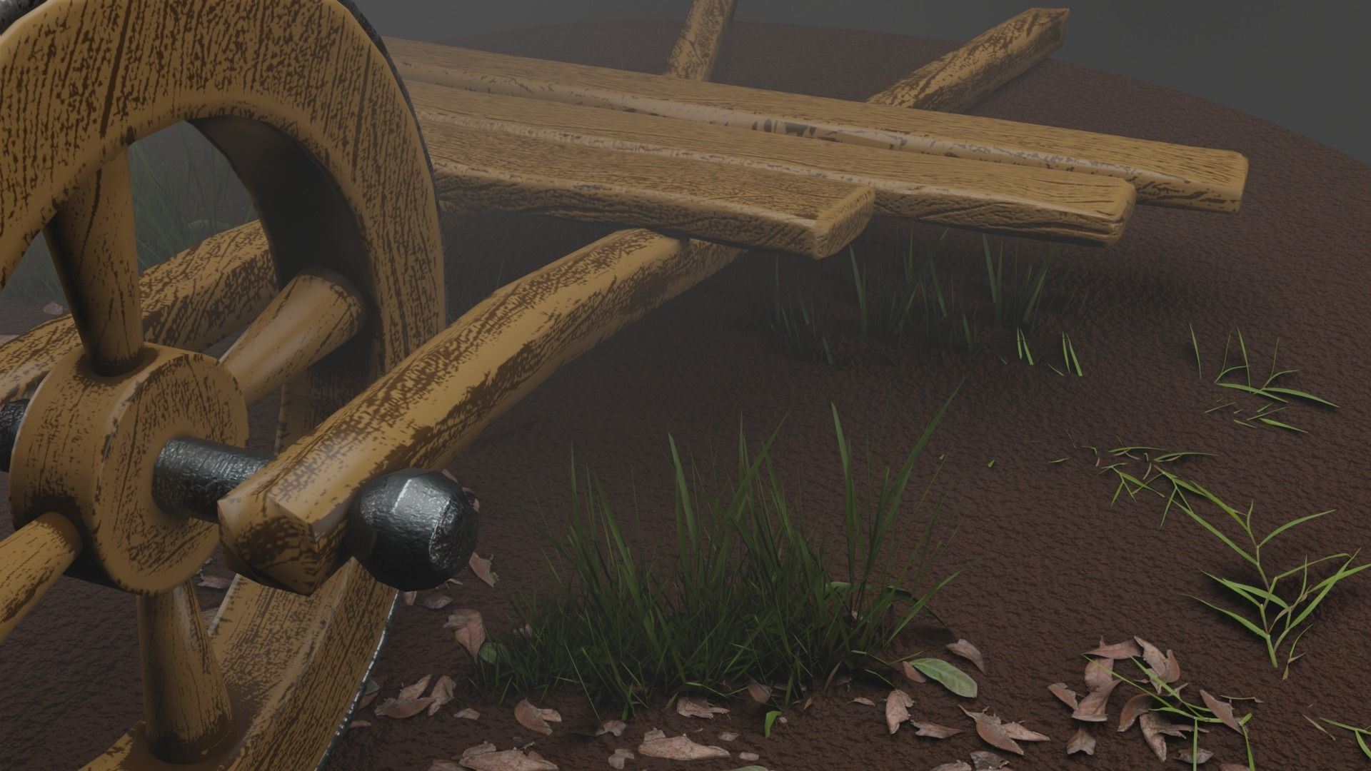 Medieval Cart 3D Model  3D model_8