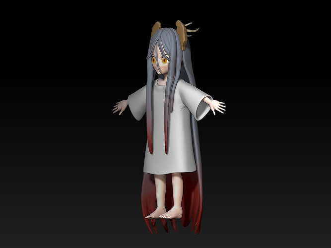 Riwko Anime Girl 3D model