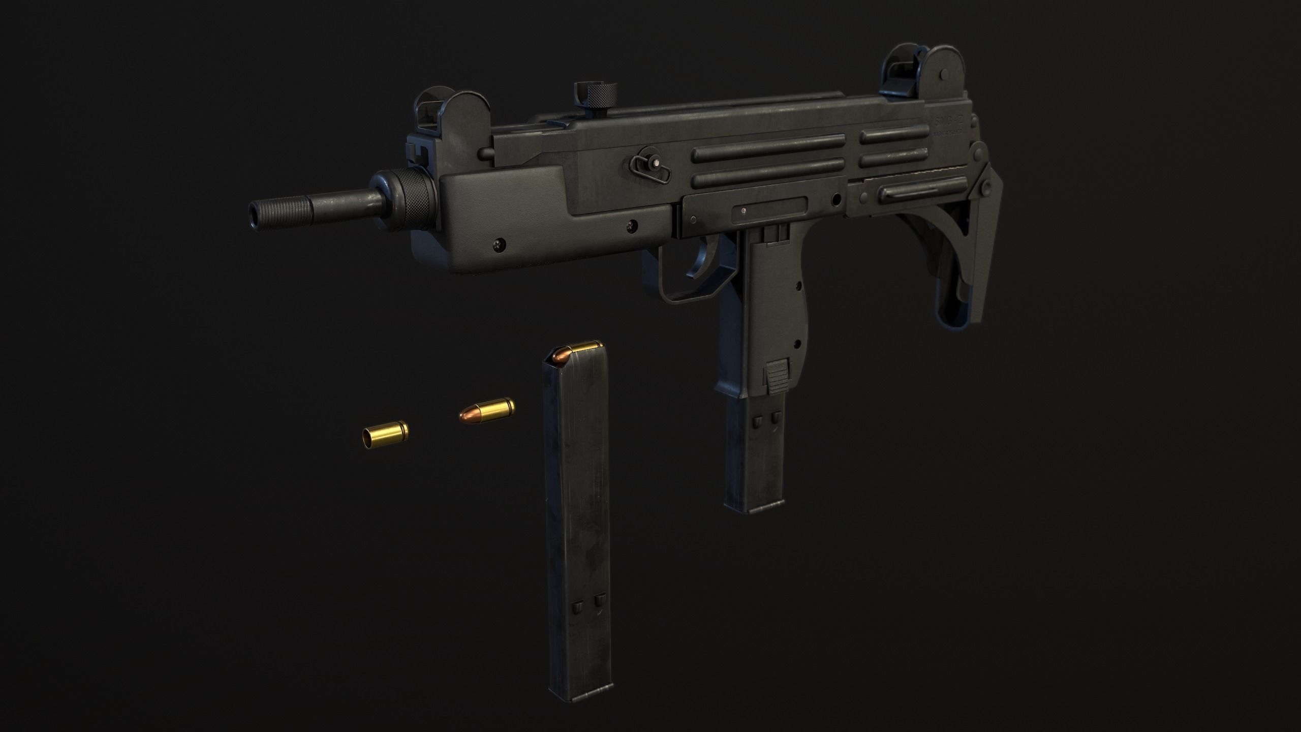 Weapons Pack Low-poly 3D model_14