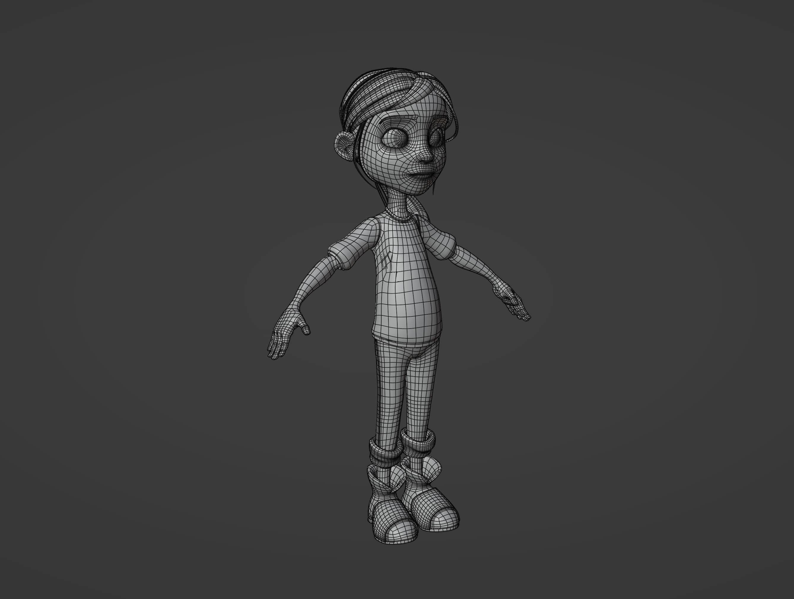 Cartoon Noola Family 6 characters Rigged 3D model_10