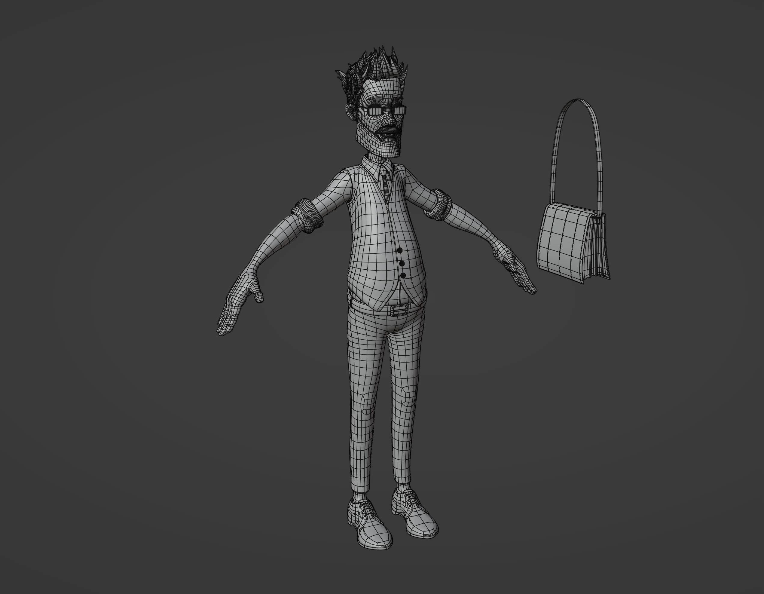 Cartoon Noola Family 6 characters Rigged 3D model_12