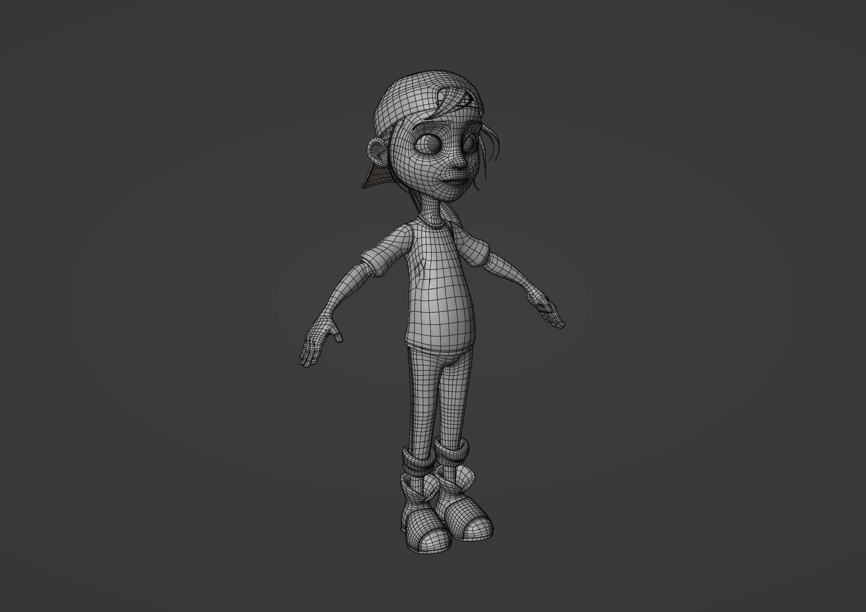 Cartoon Noola Family 6 characters Rigged 3D model_9