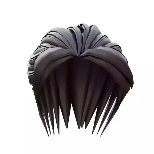 Hair style for Man low poly