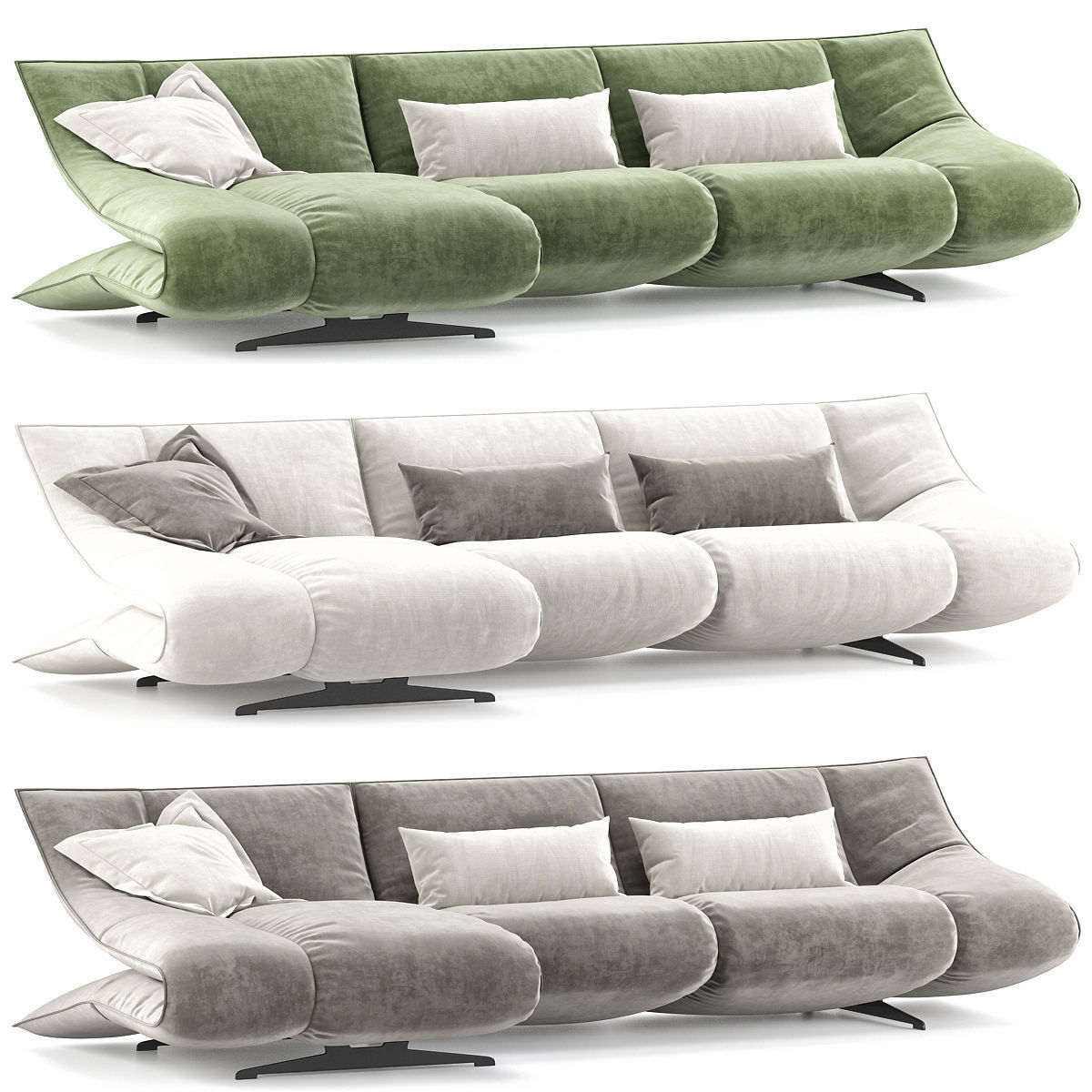 koinor mellow sofa Low-poly 3D model_1