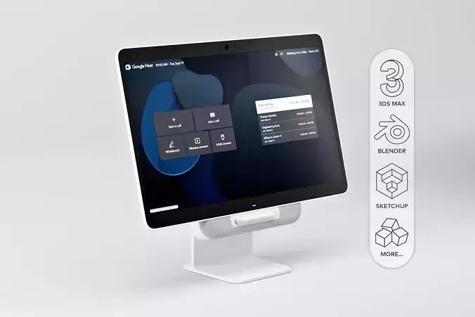 Google Meet Series One Desk 27 by Avocor - All in One Desktop PC 3D model