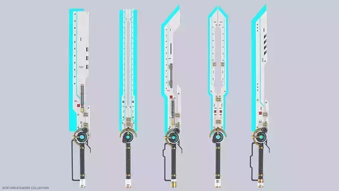 Scifi greatsword collection 