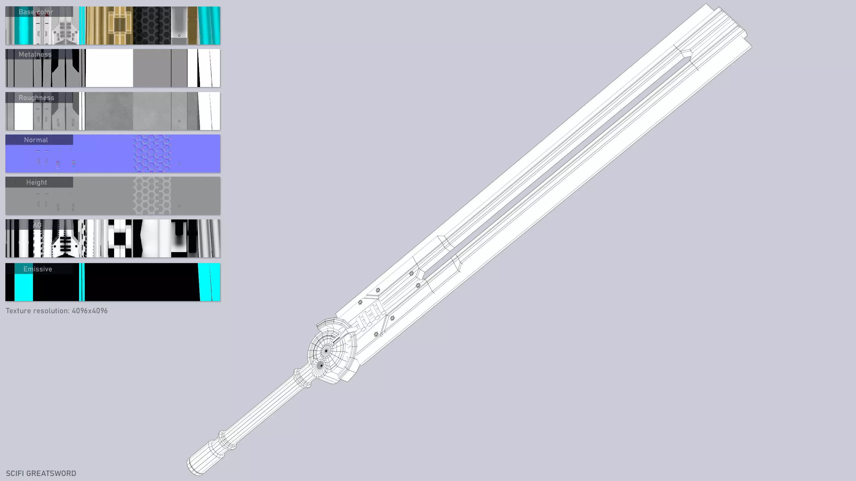 Scifi greatsword collection _12