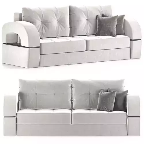 Straight sofa Golden Fleece Talisman-2 Low-poly 3D model
