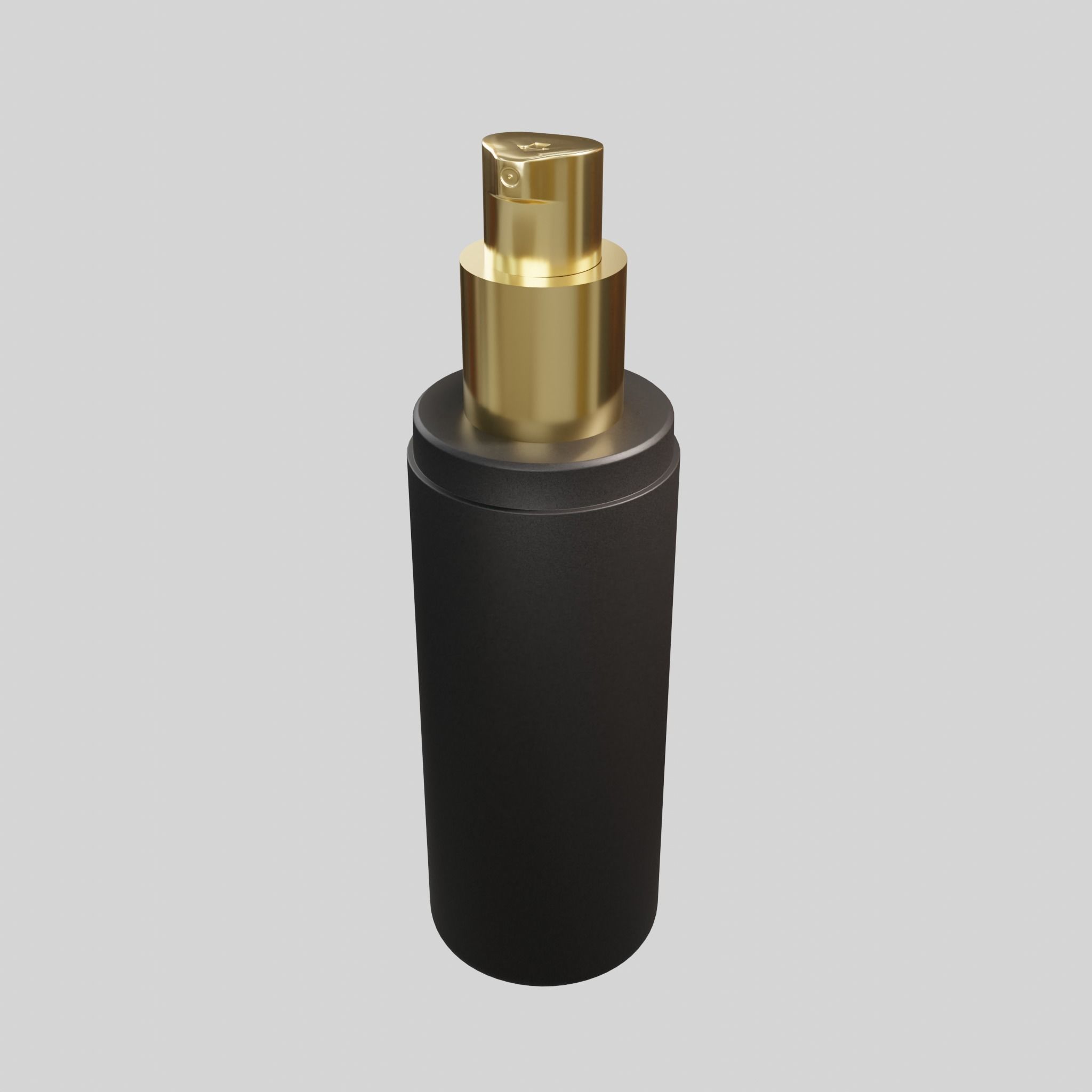 Cylinderic water spray black Low-poly 3D model_3