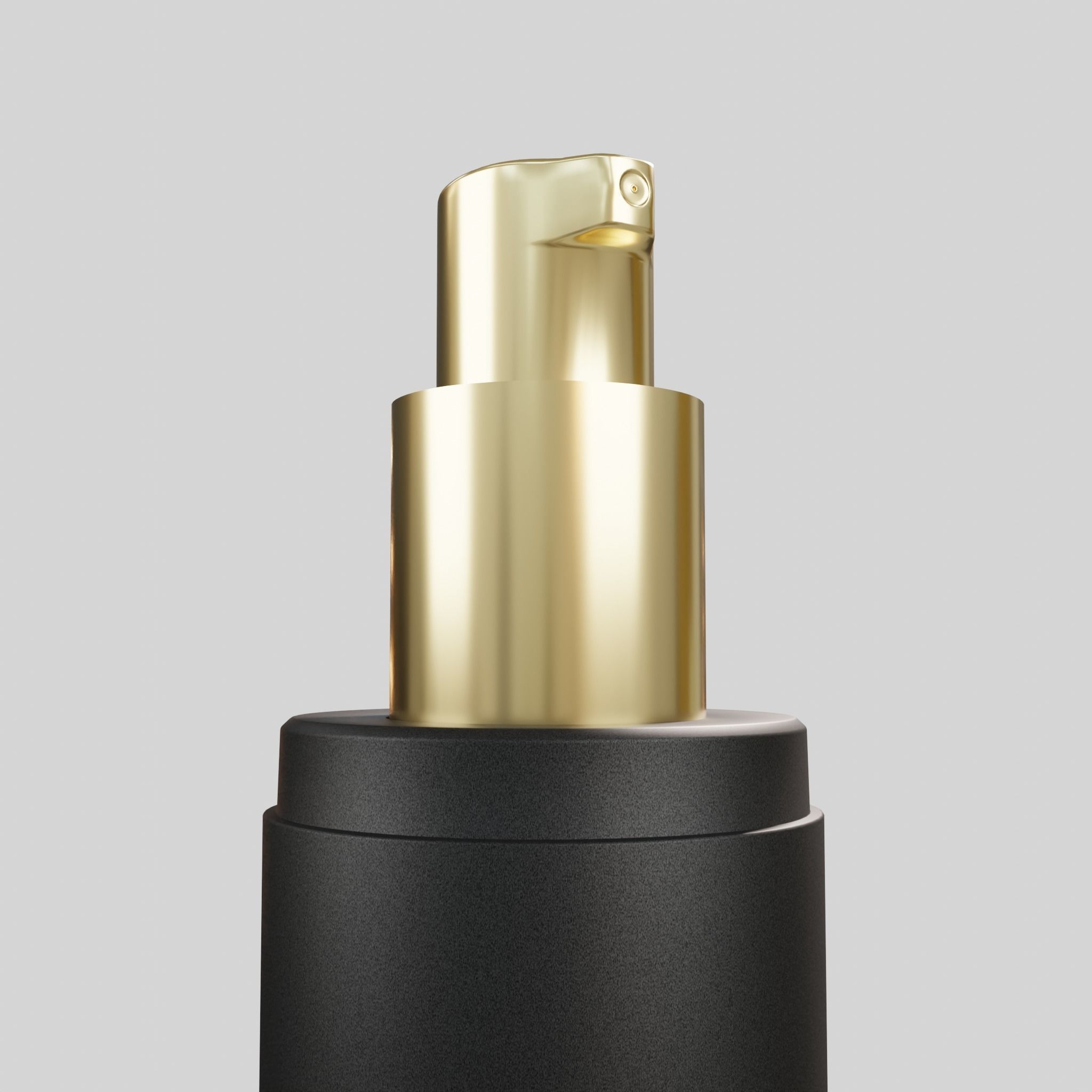 Cylinderic water spray black Low-poly 3D model_5