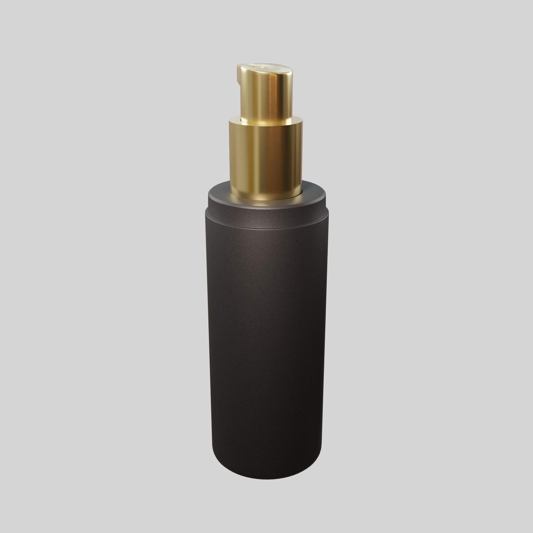Cylinderic water spray black Low-poly 3D model_4