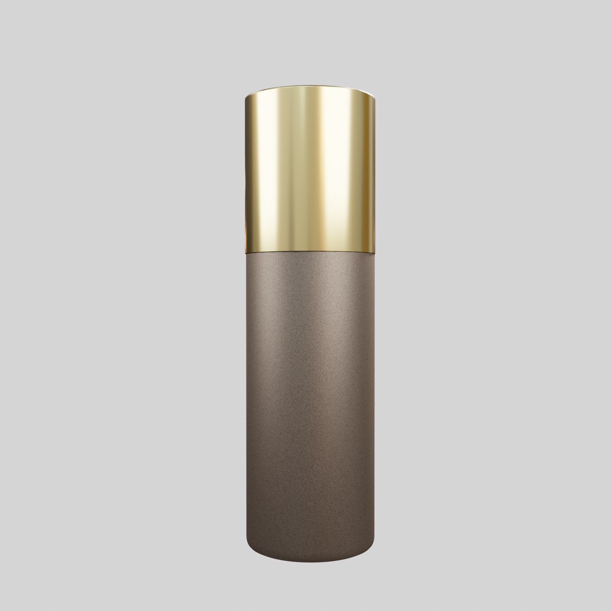 Cylinderic water spray chrome Low-poly 3D model_2