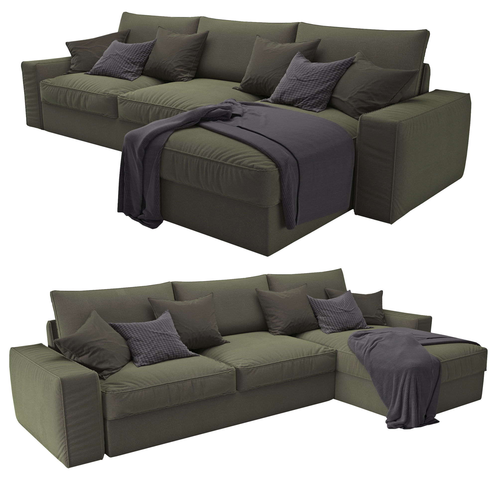  Sofa KIVIK Ikea 3D model_1