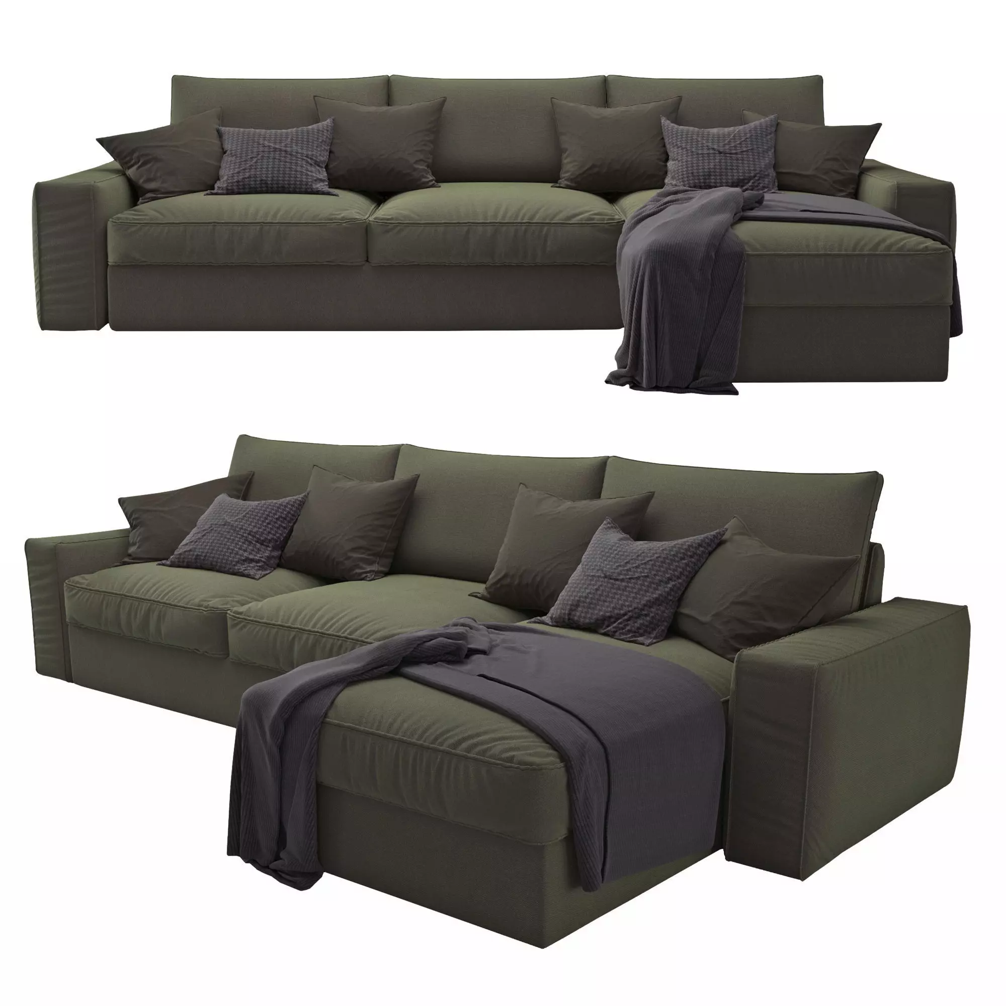  Sofa KIVIK Ikea 3D model_0