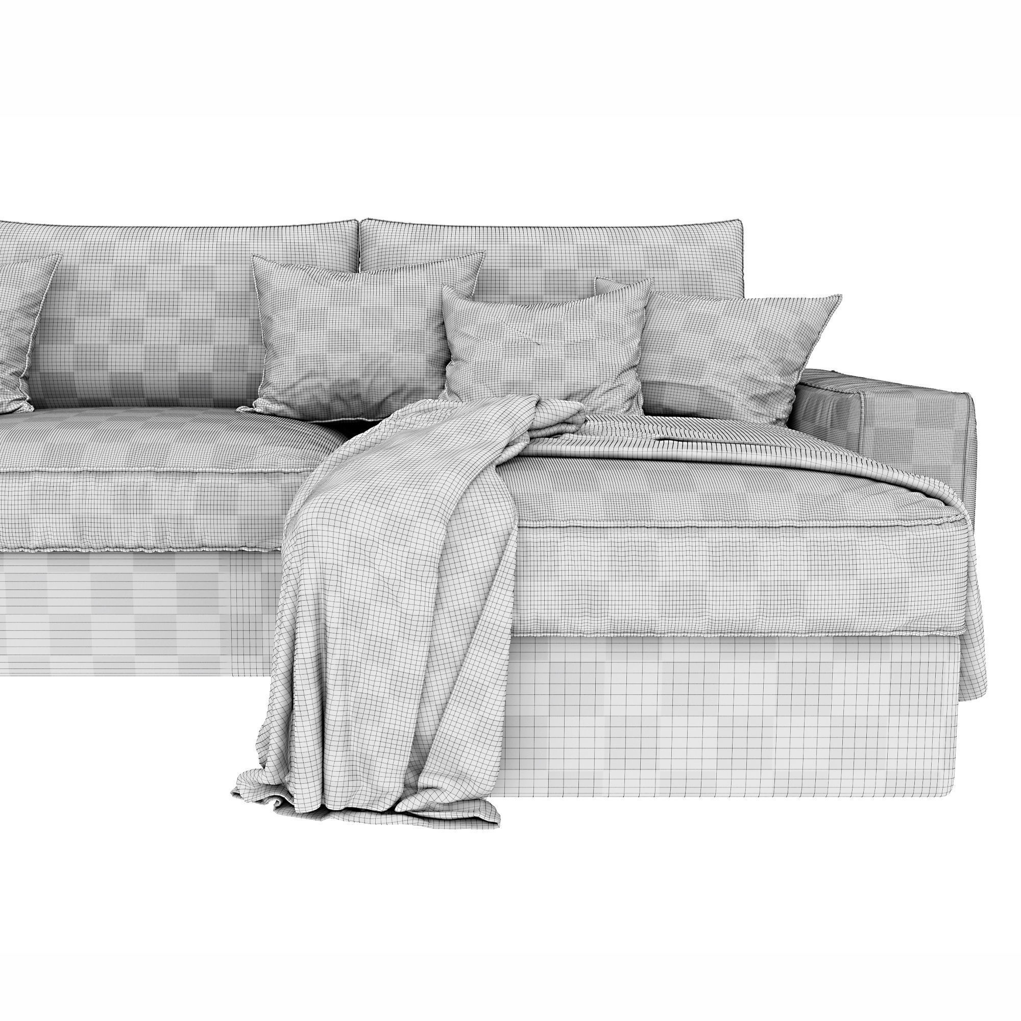  Sofa KIVIK Ikea 3D model_2