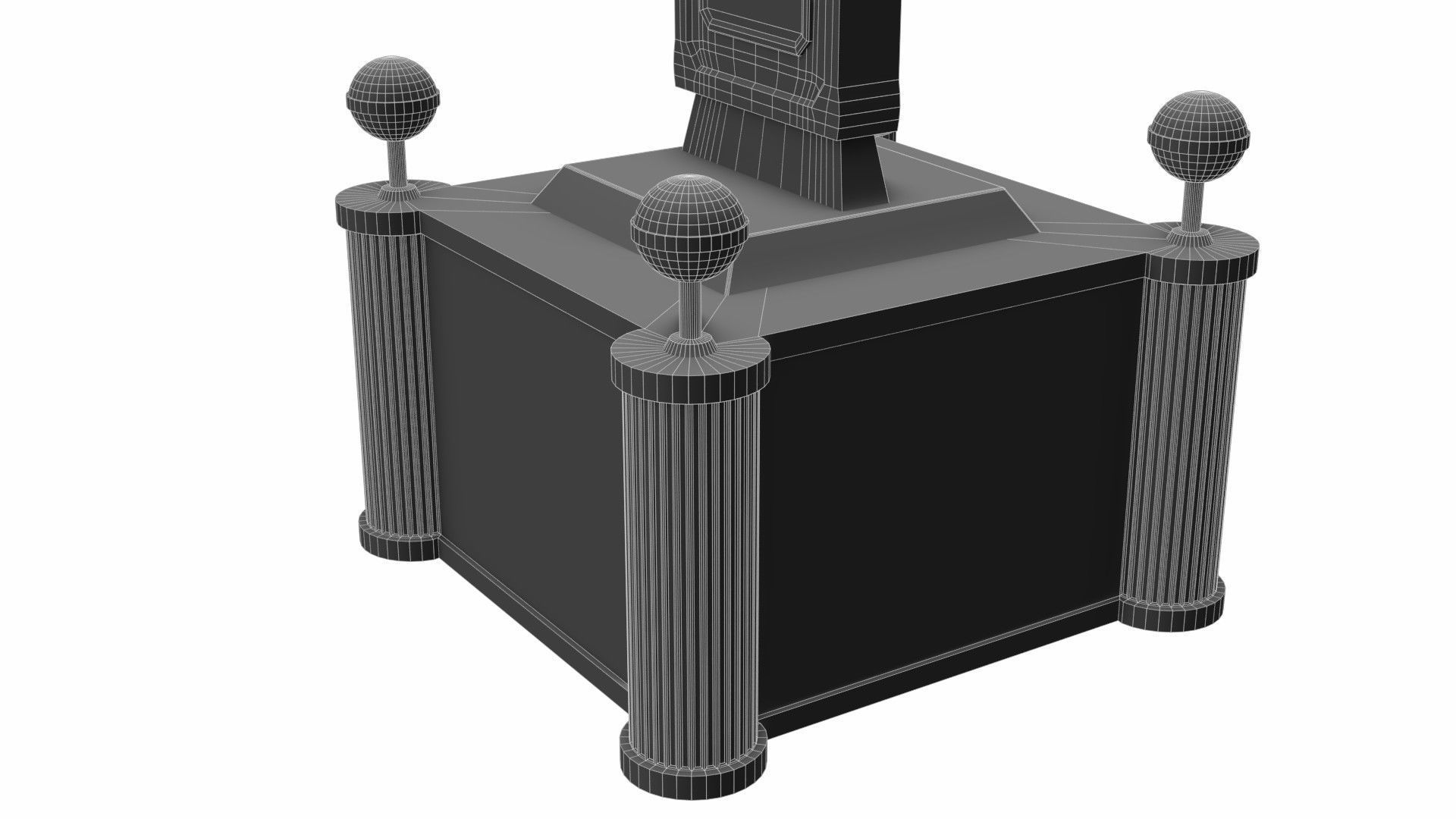 Monument marble bell 3D model_11