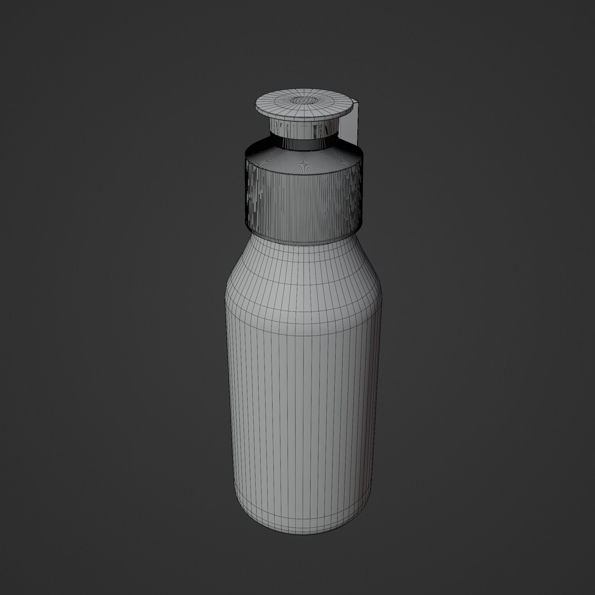 Perfume spray chrome Low-poly 3D model_6