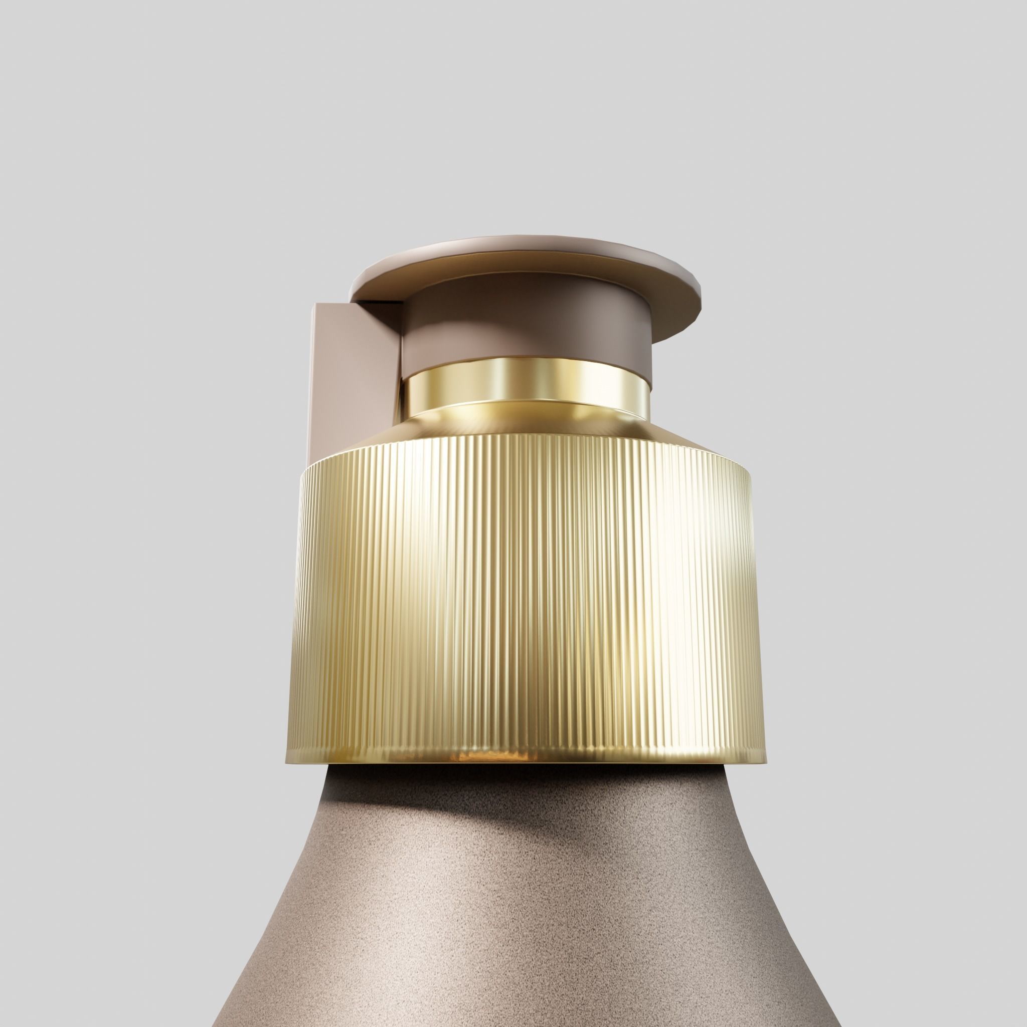 Perfume spray chrome Low-poly 3D model_4
