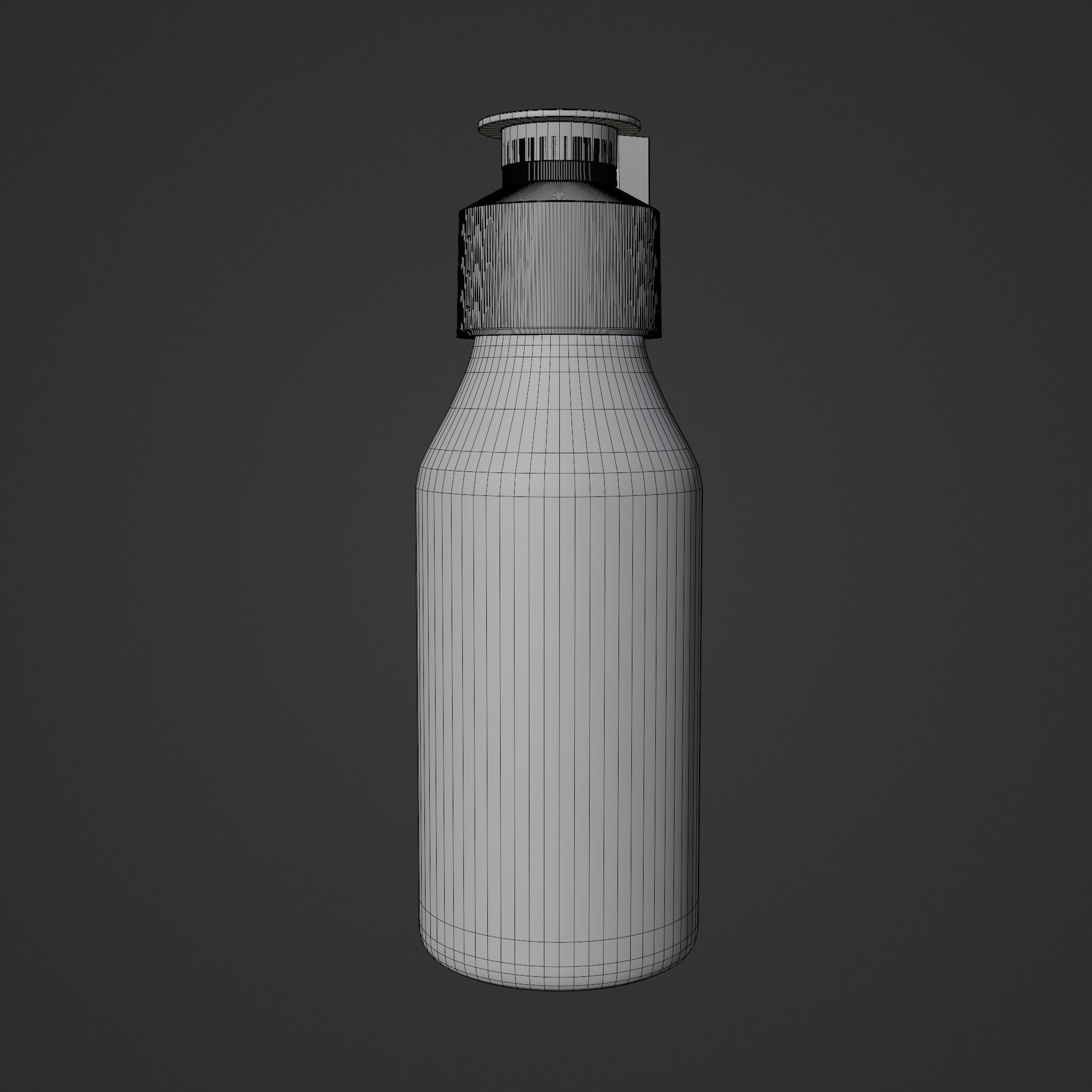 Perfume spray chrome Low-poly 3D model_5