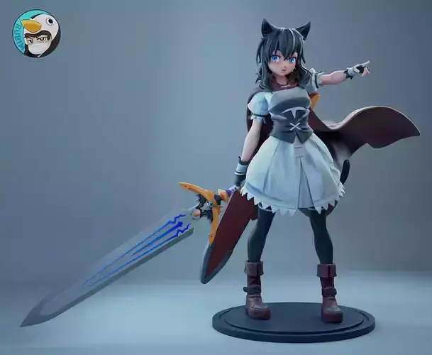 Fran- Reincarnated as a sword 3D print model