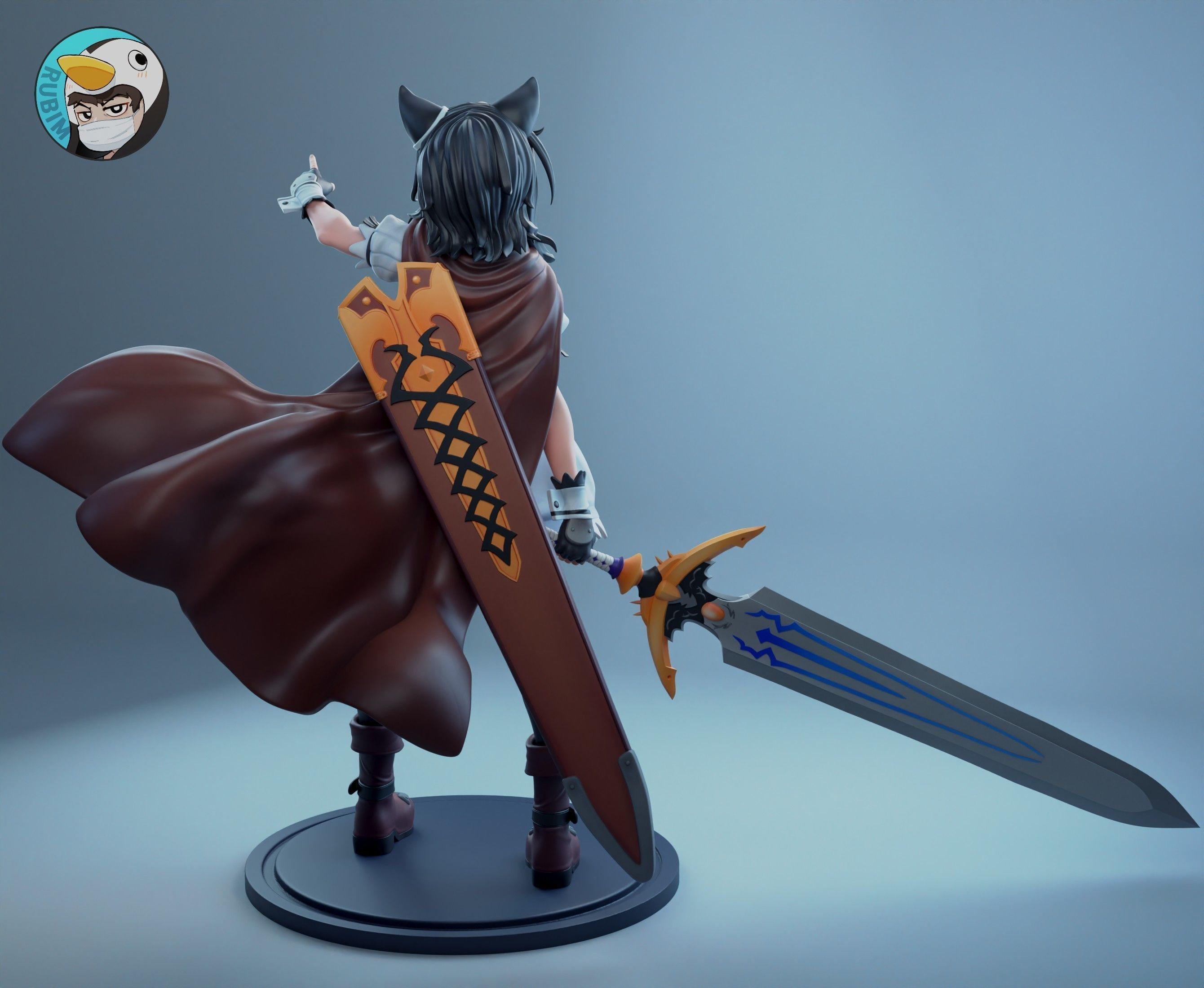Fran- Reincarnated as a sword 3D print model_5