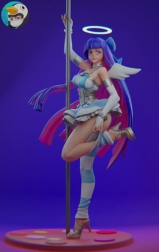 Stocking pantystoking with garterbelt 3D print model