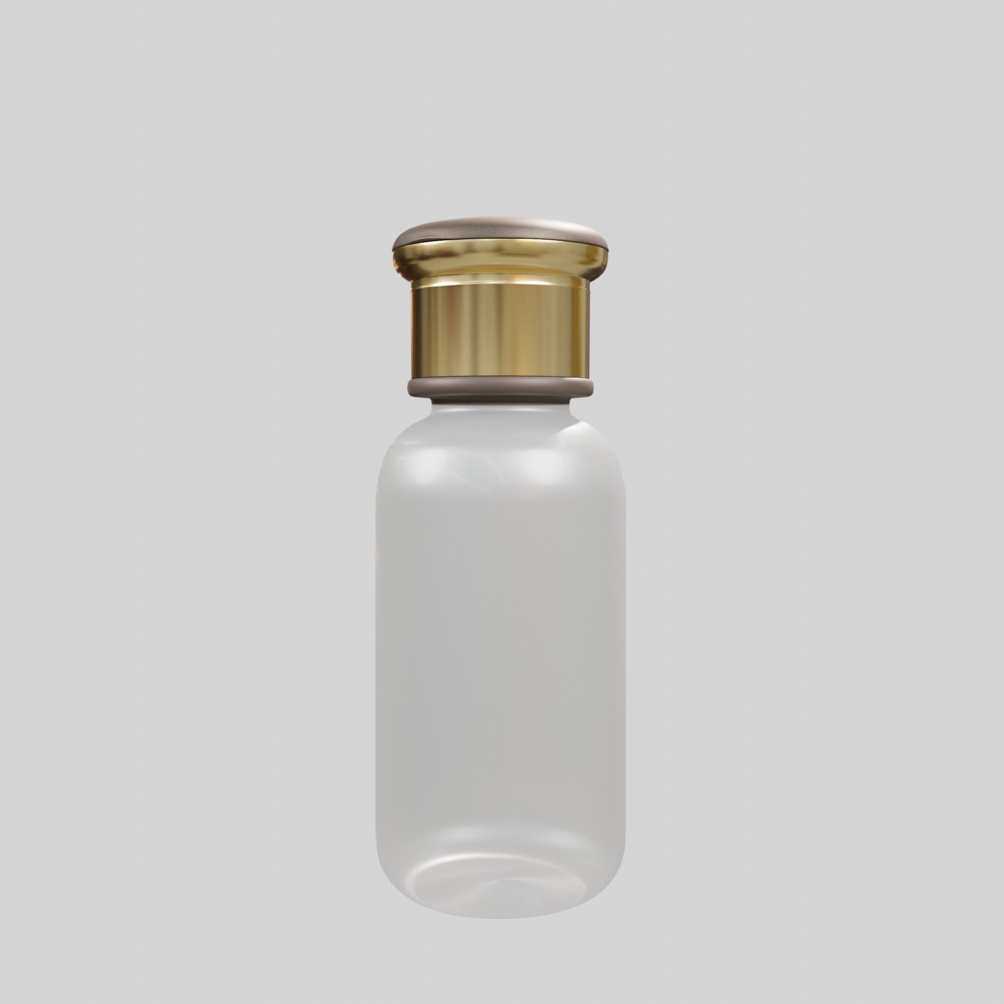 Perfume bottle white Low-poly 3D model_1
