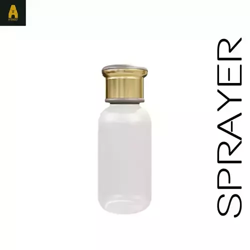 Perfume bottle white Low-poly 3D model