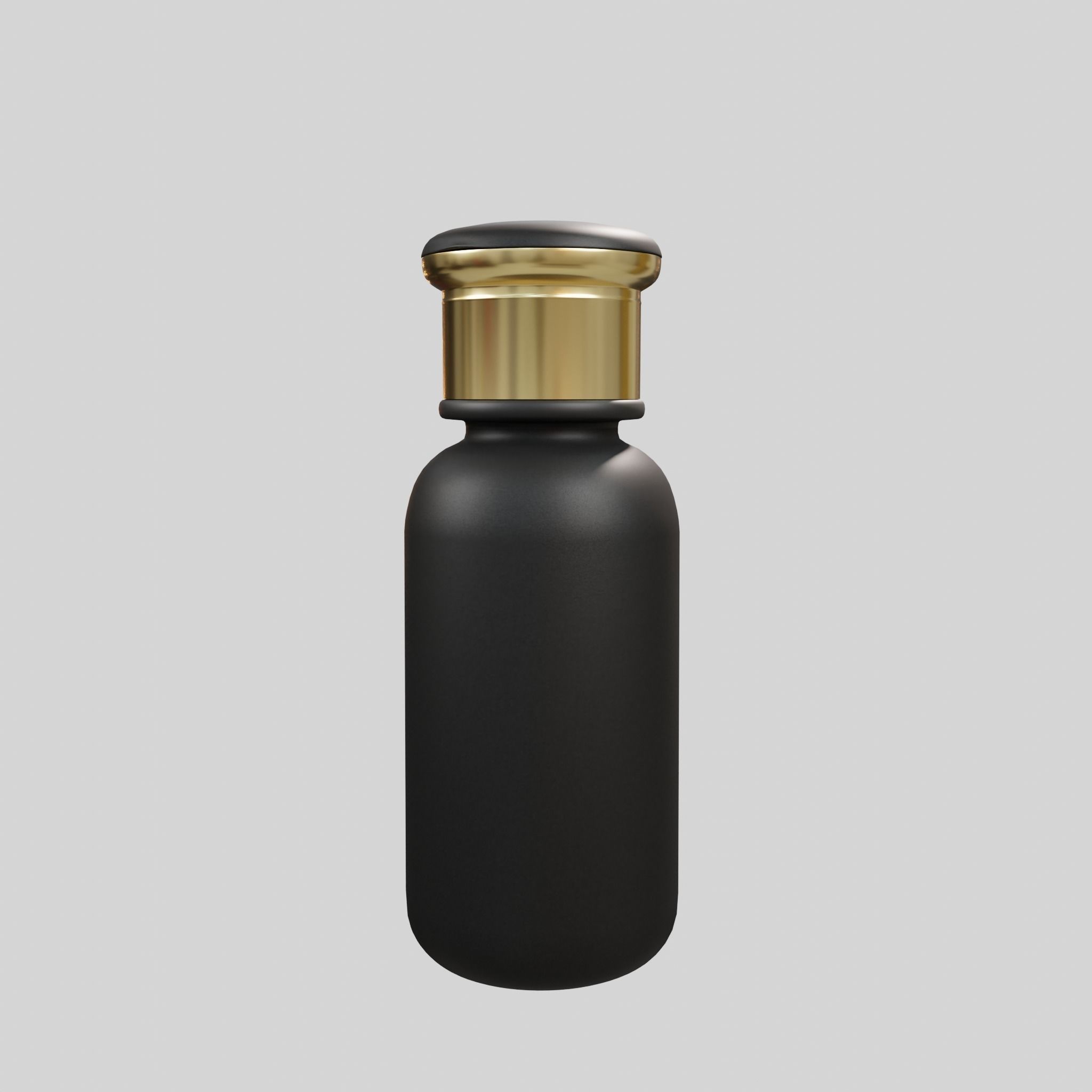 Perfume bottle black Low-poly 3D model_1