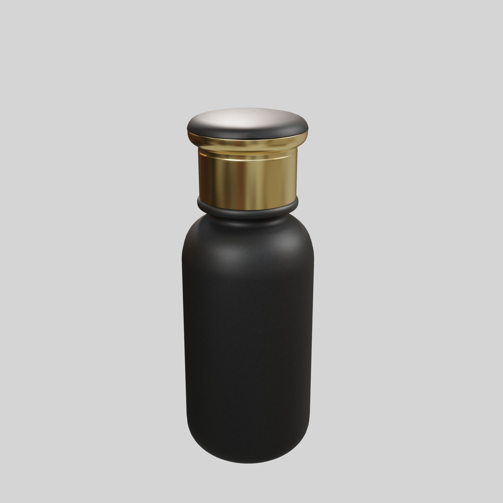 Perfume bottle black Low-poly 3D model_2