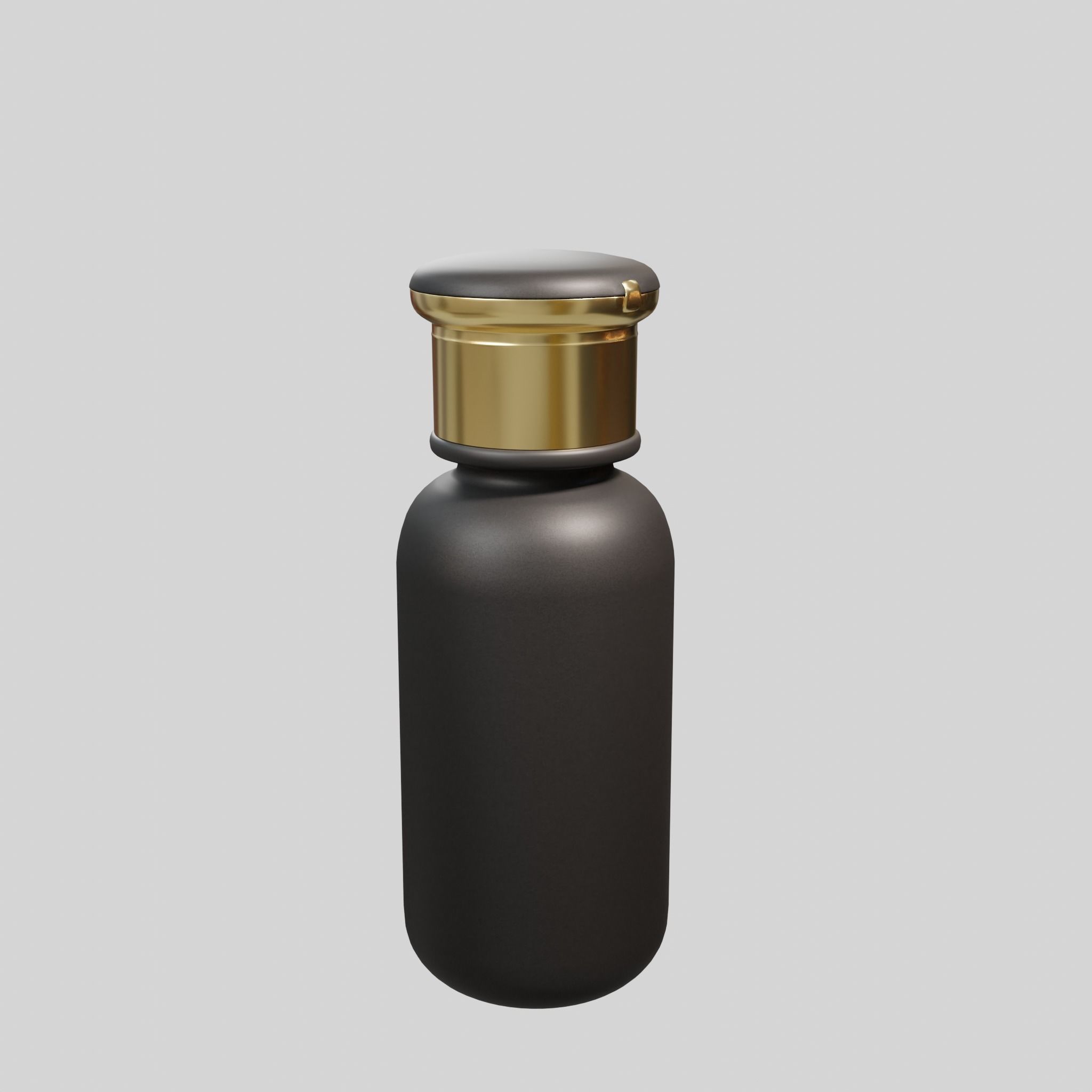 Perfume bottle black Low-poly 3D model_4
