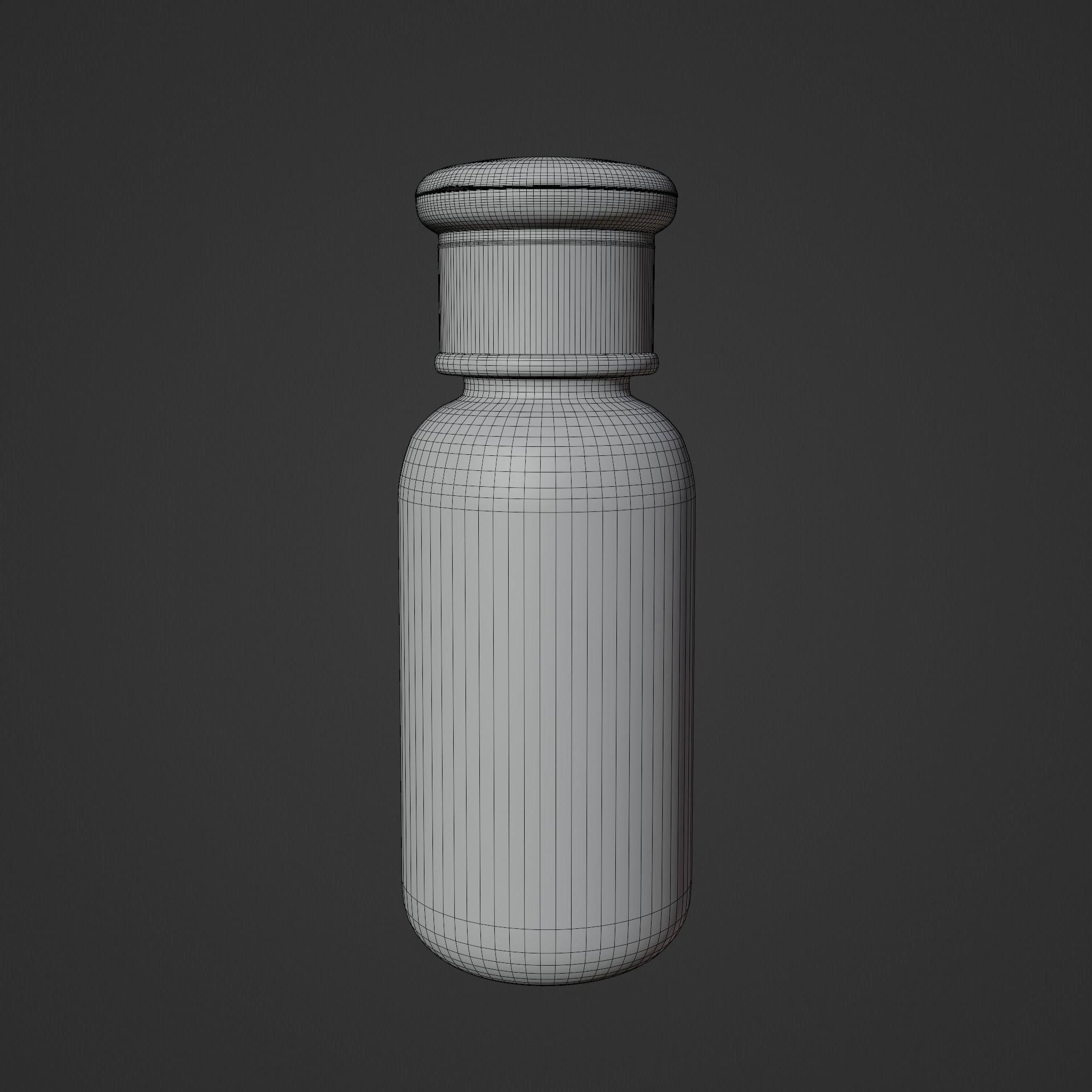 Perfume bottle black Low-poly 3D model_6