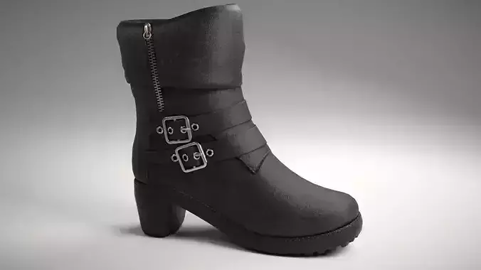 boots pair of with buckles