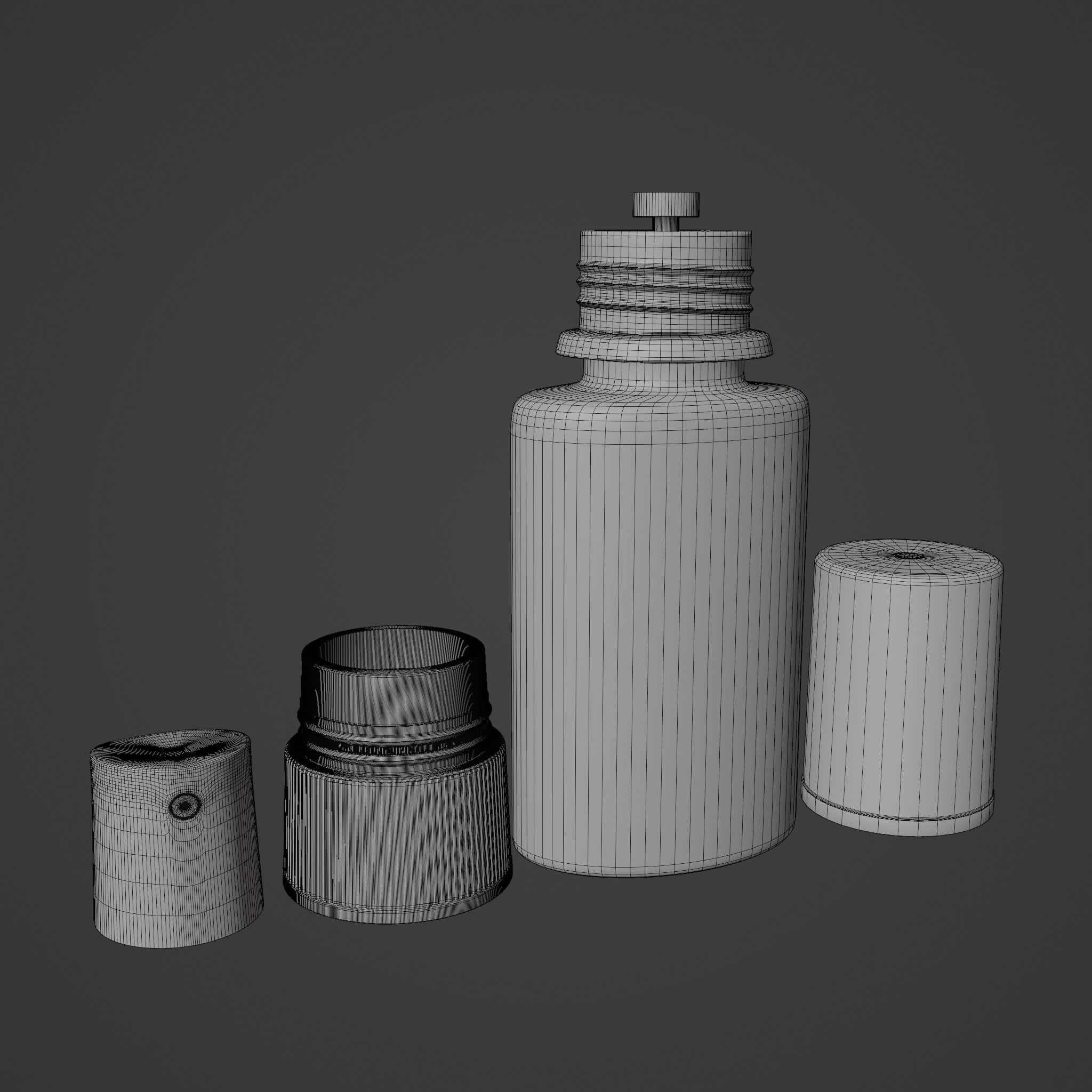 Mini spray black Low-poly 3D model_7