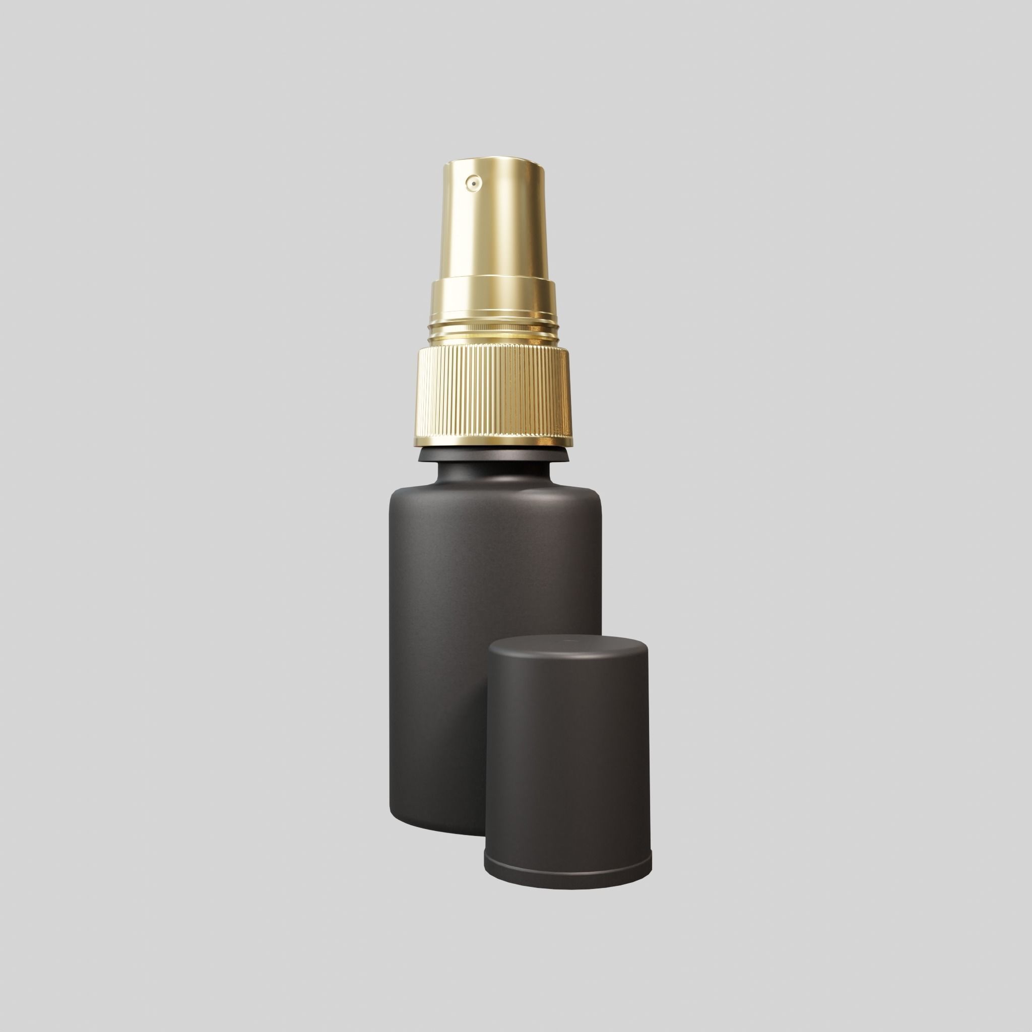 Mini spray black Low-poly 3D model_4