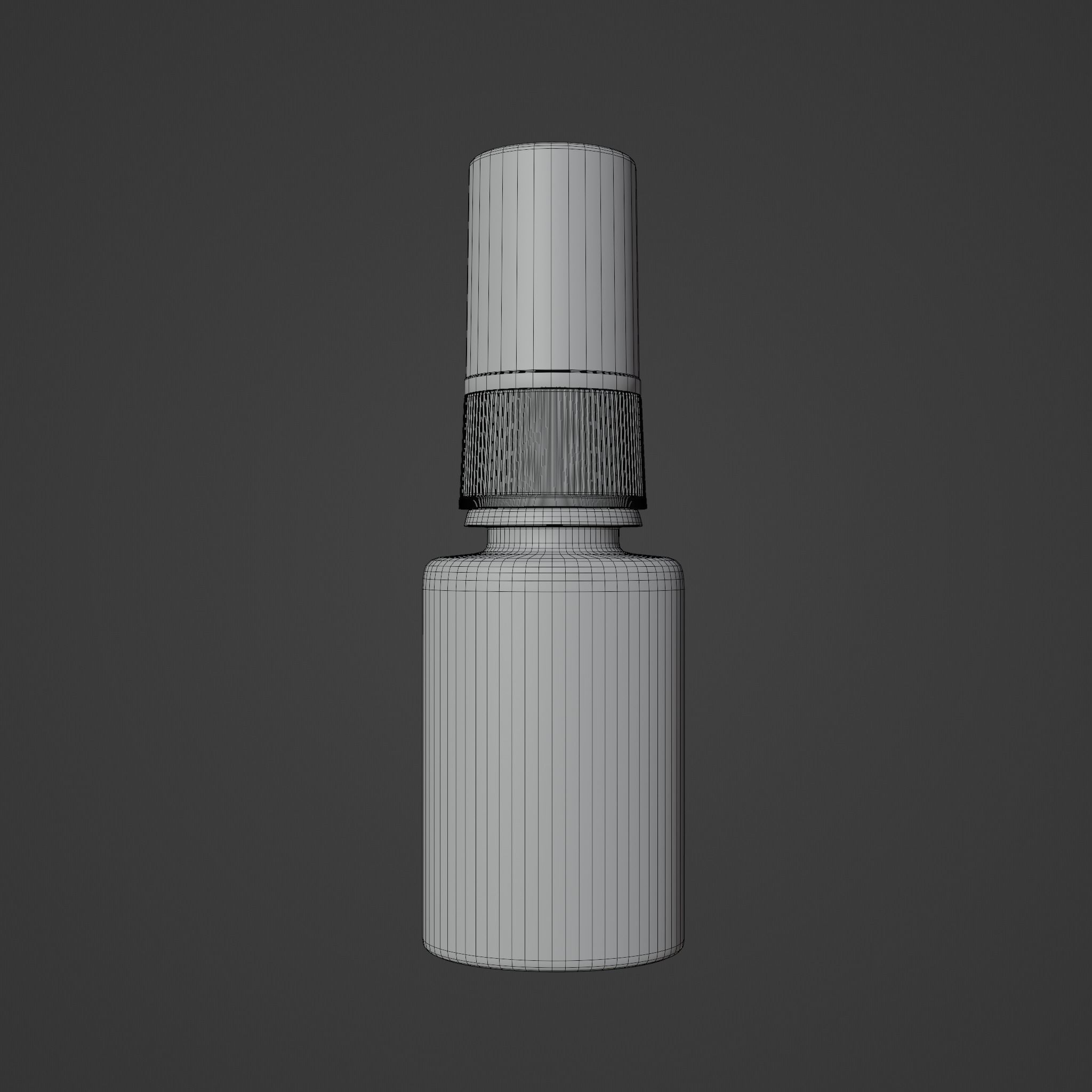 Mini spray black Low-poly 3D model_5