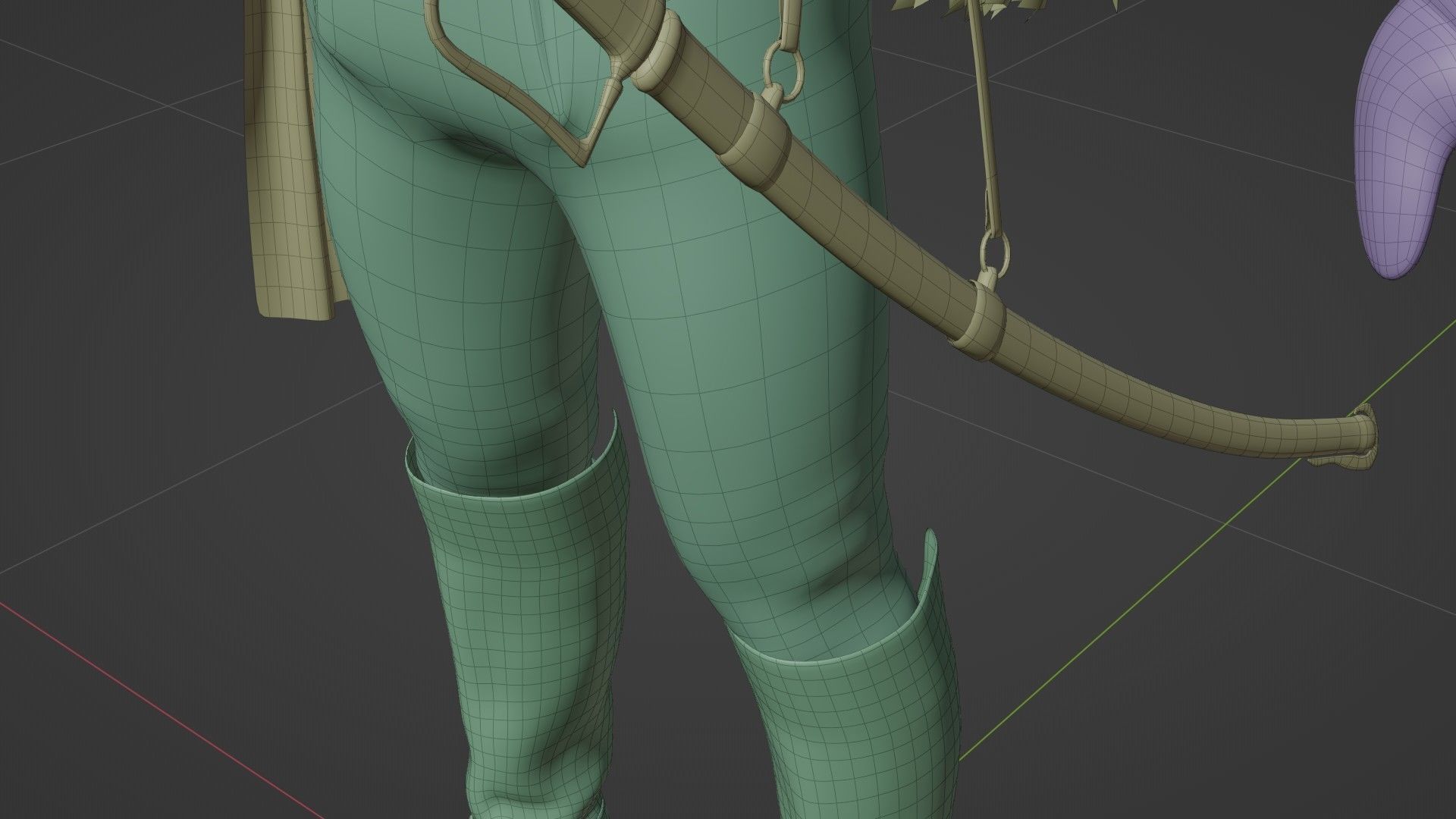 Soldier Napoleon High Rank Officer Rigged Low-poly 3D model_27