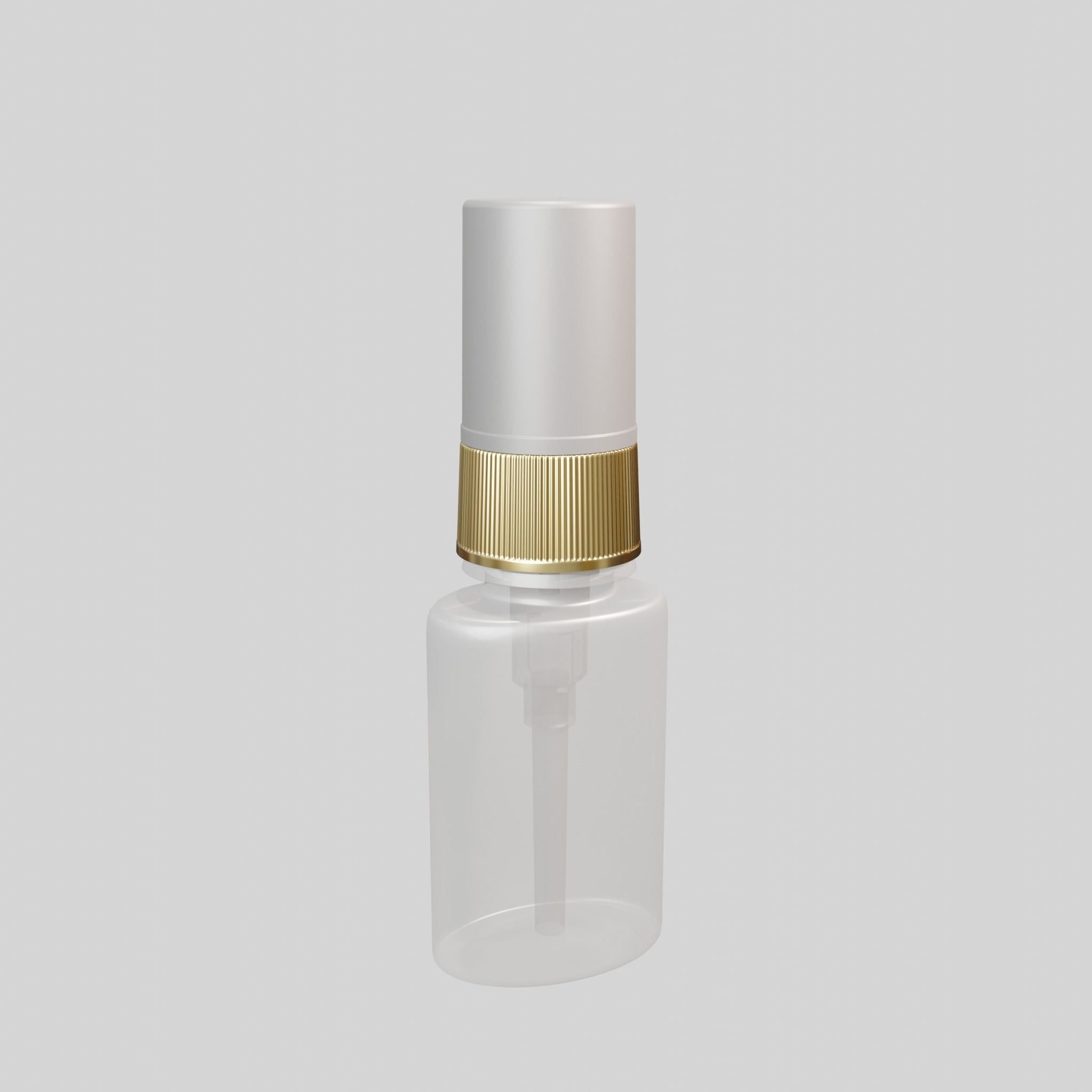Mini spray white Low-poly 3D model_1