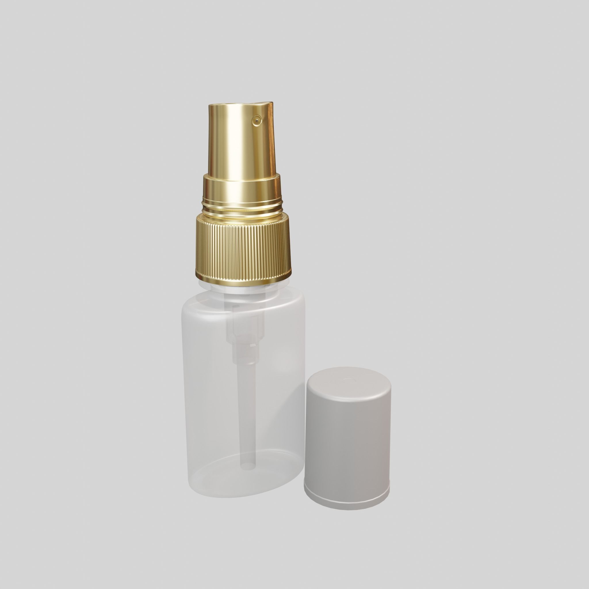 Mini spray white Low-poly 3D model_3