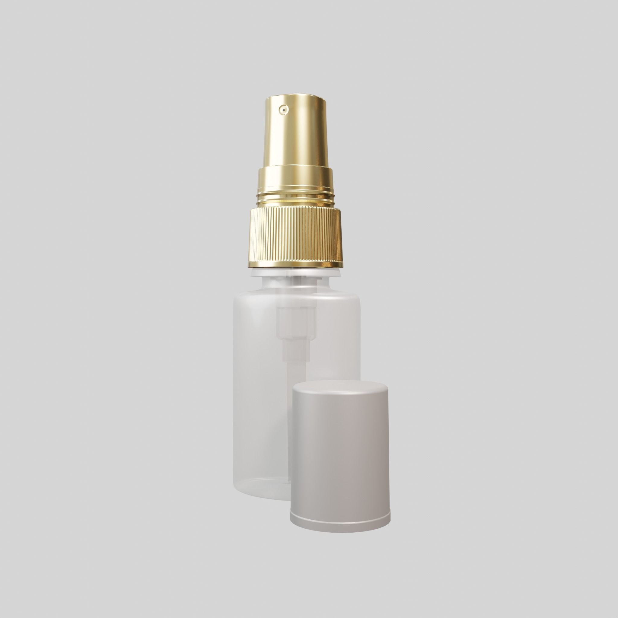 Mini spray white Low-poly 3D model_4