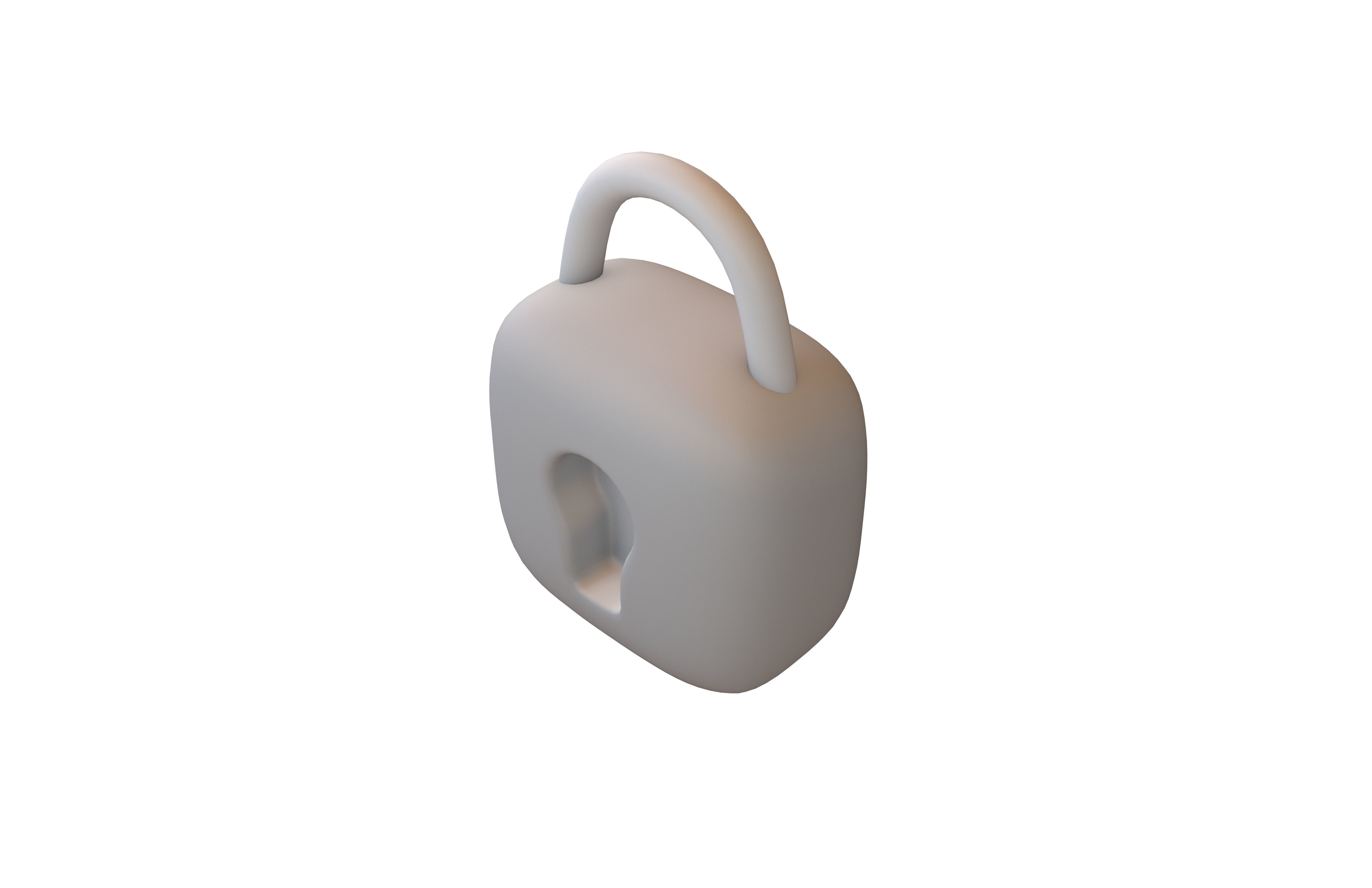 Lock v2 002 Low-poly 3D model_3