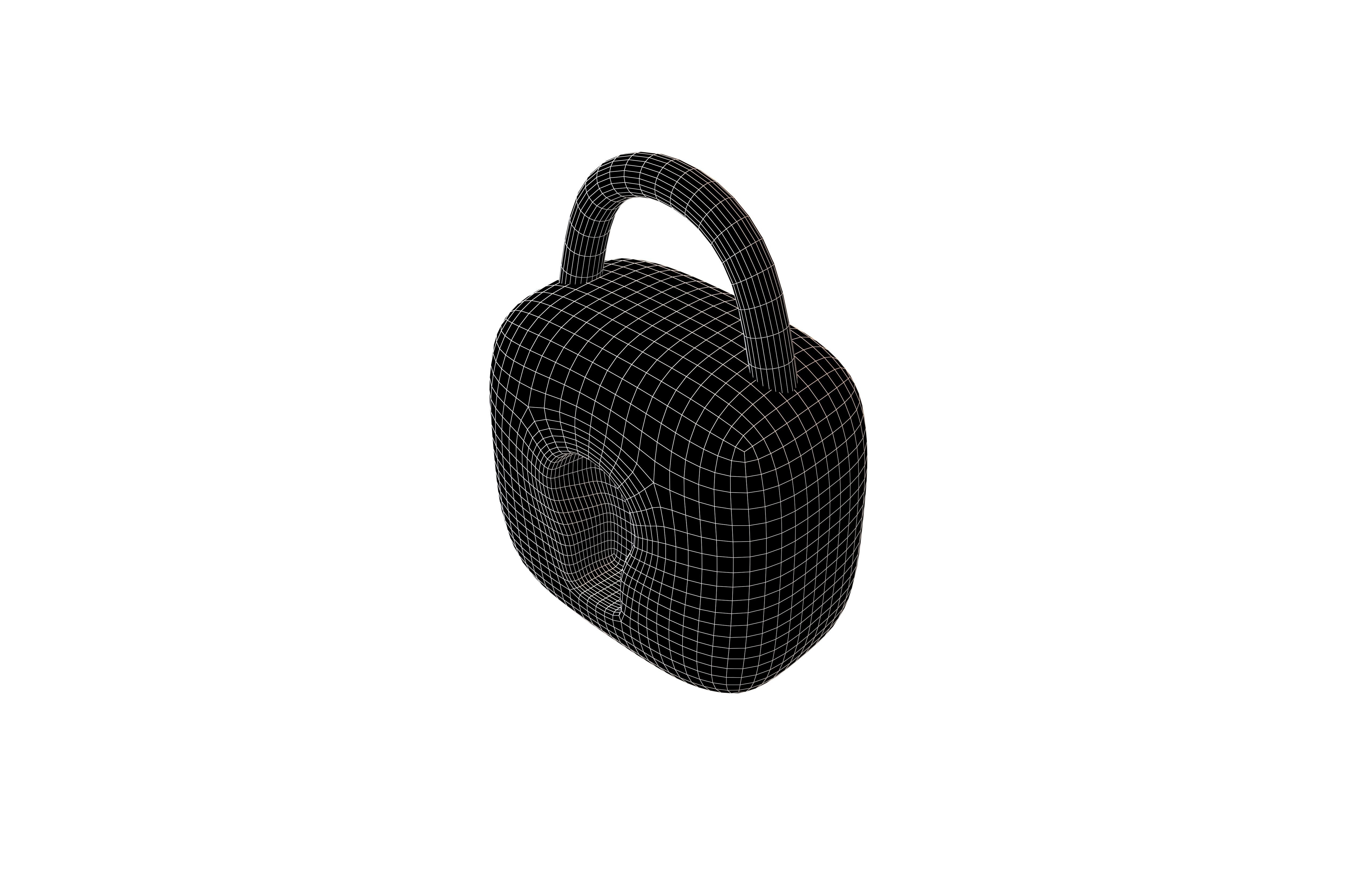 Lock v2 002 Low-poly 3D model_4