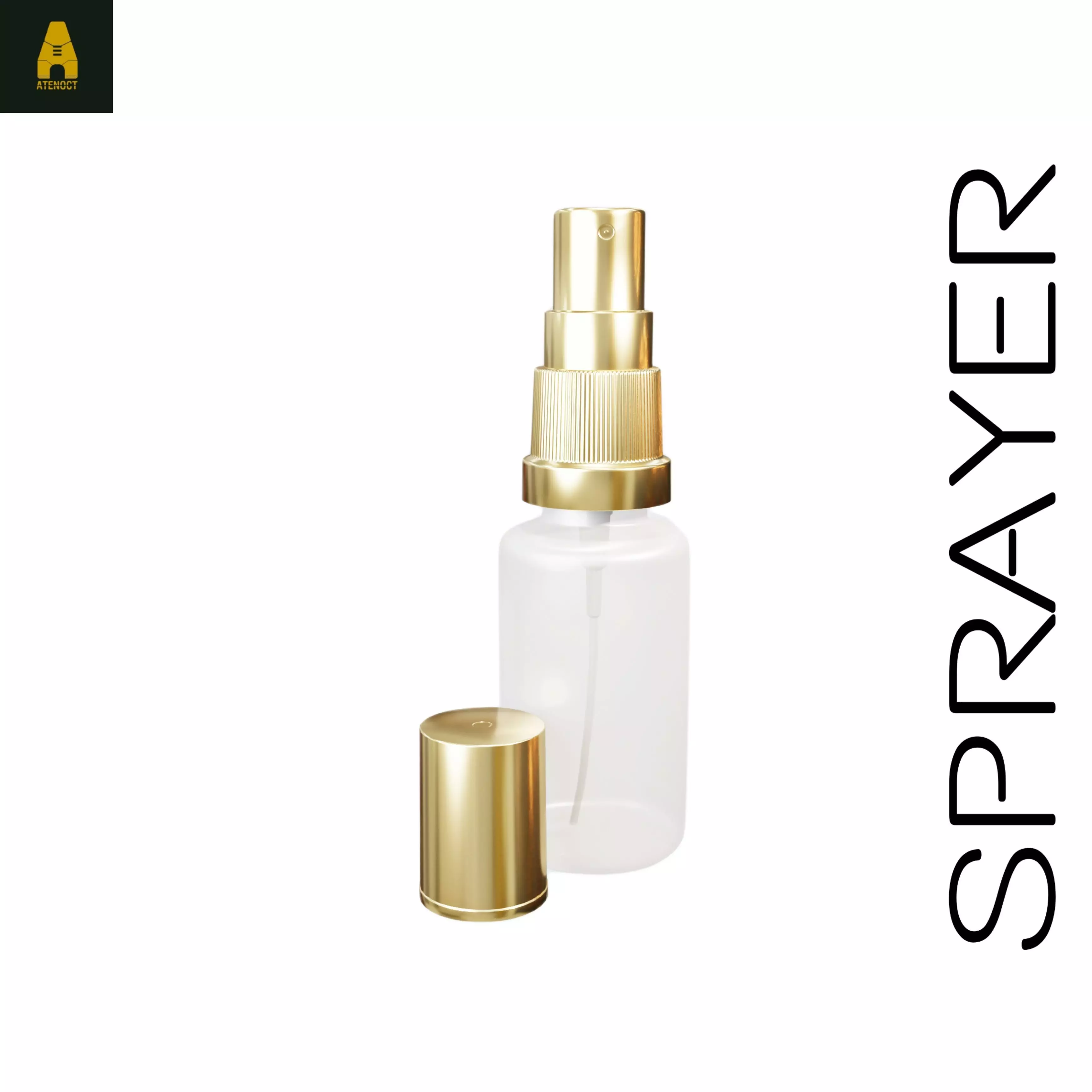 Mini spray 2 white Low-poly 3D model_0
