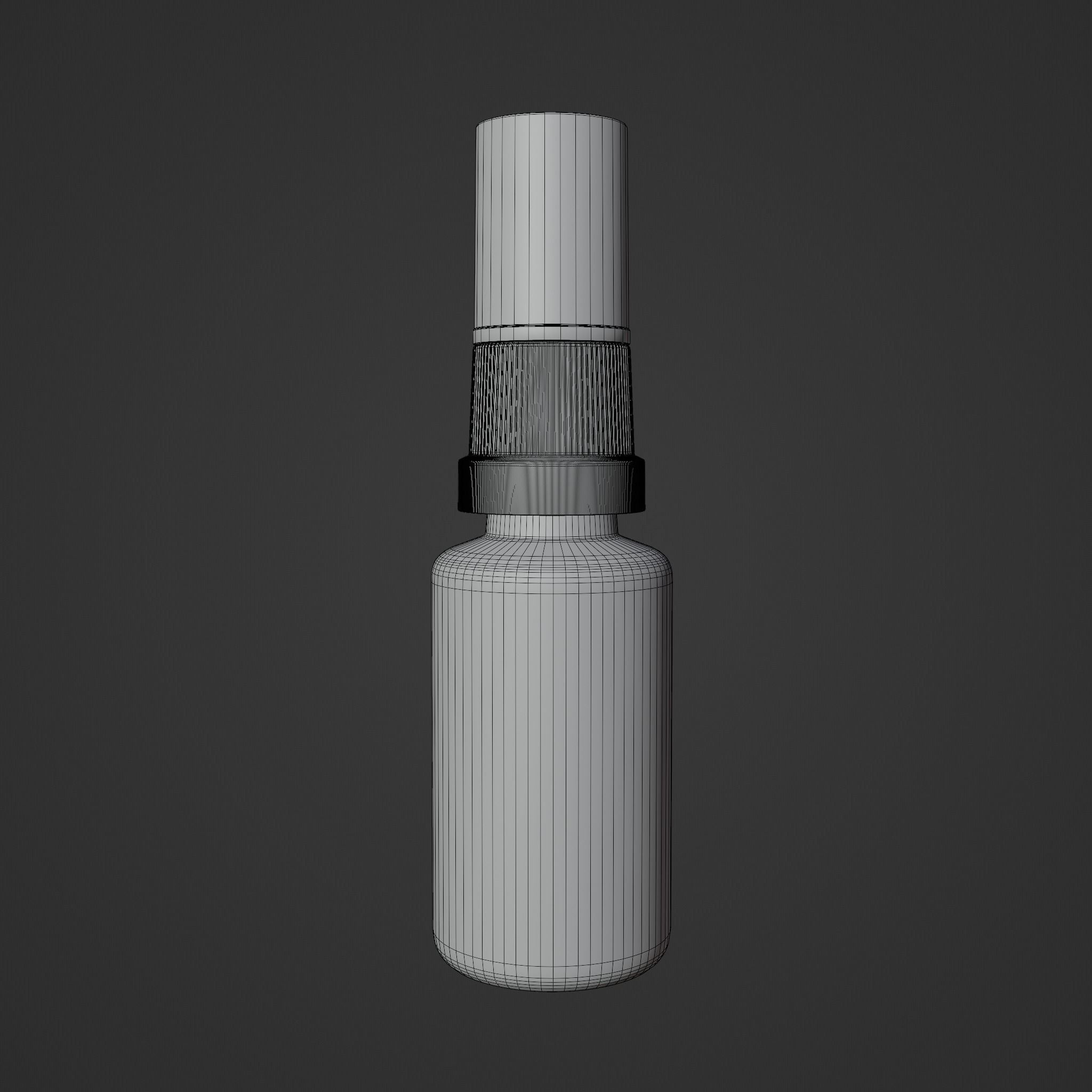 Mini spray 2 white Low-poly 3D model_5