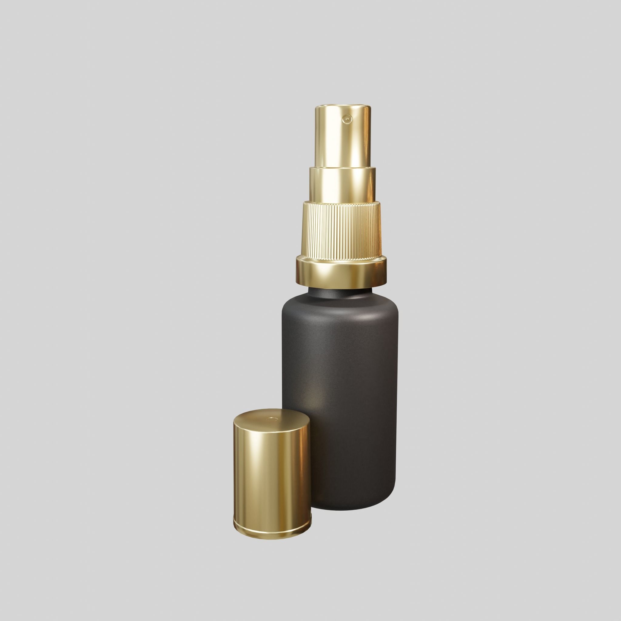Mini spray 2 black Low-poly 3D model_4