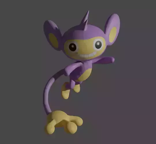 Aipom pokemon 3D print model